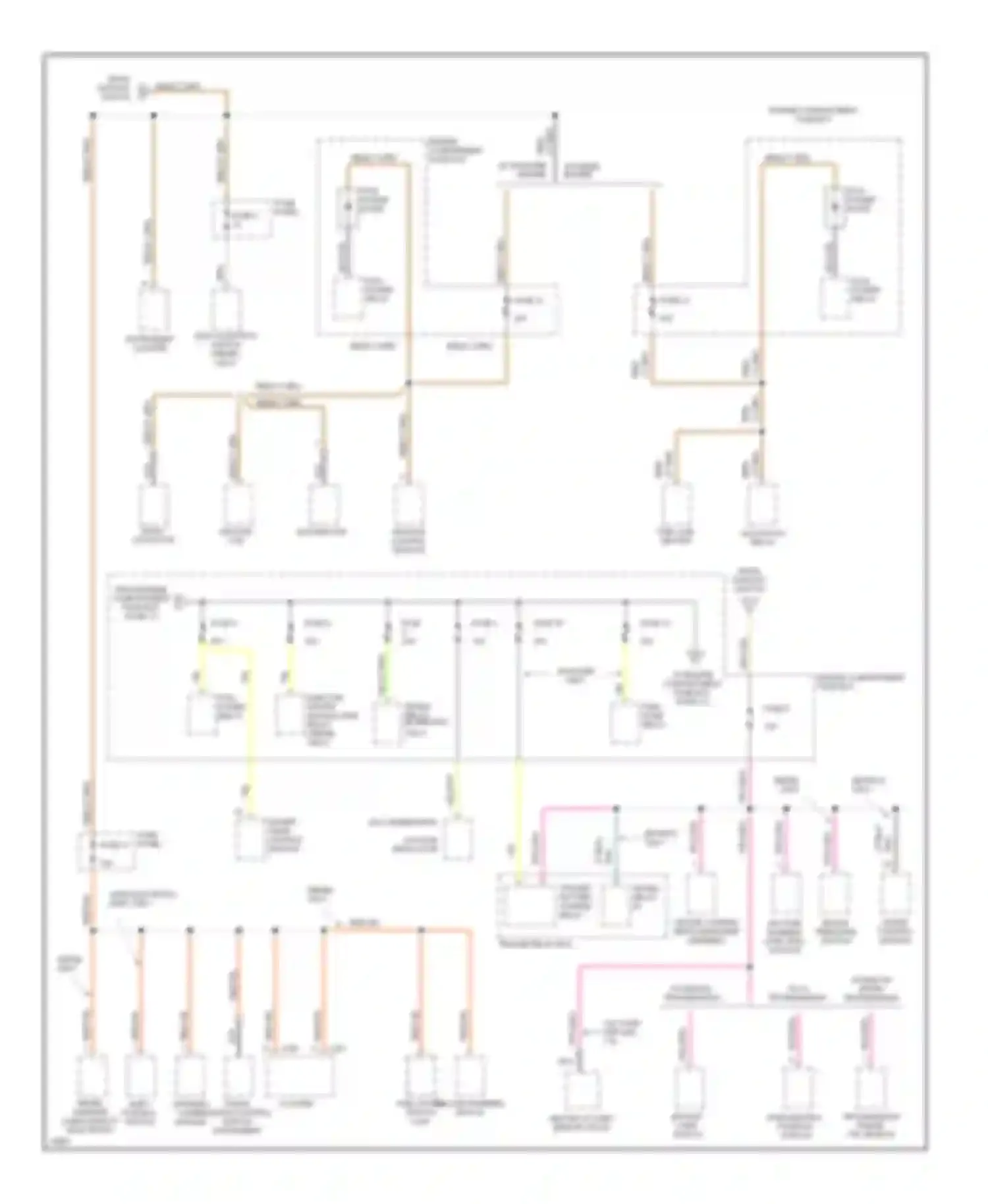 Pickup F250 Ford  (1996-1999): Power distribution circuit (2 of 3)