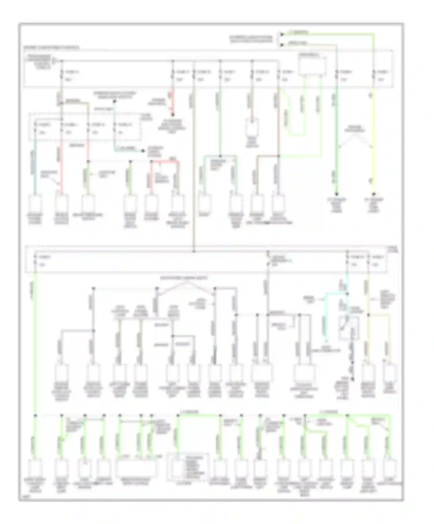 Pickup F250 Ford  (1996-1999): Power distribution circuit (3 of 3)