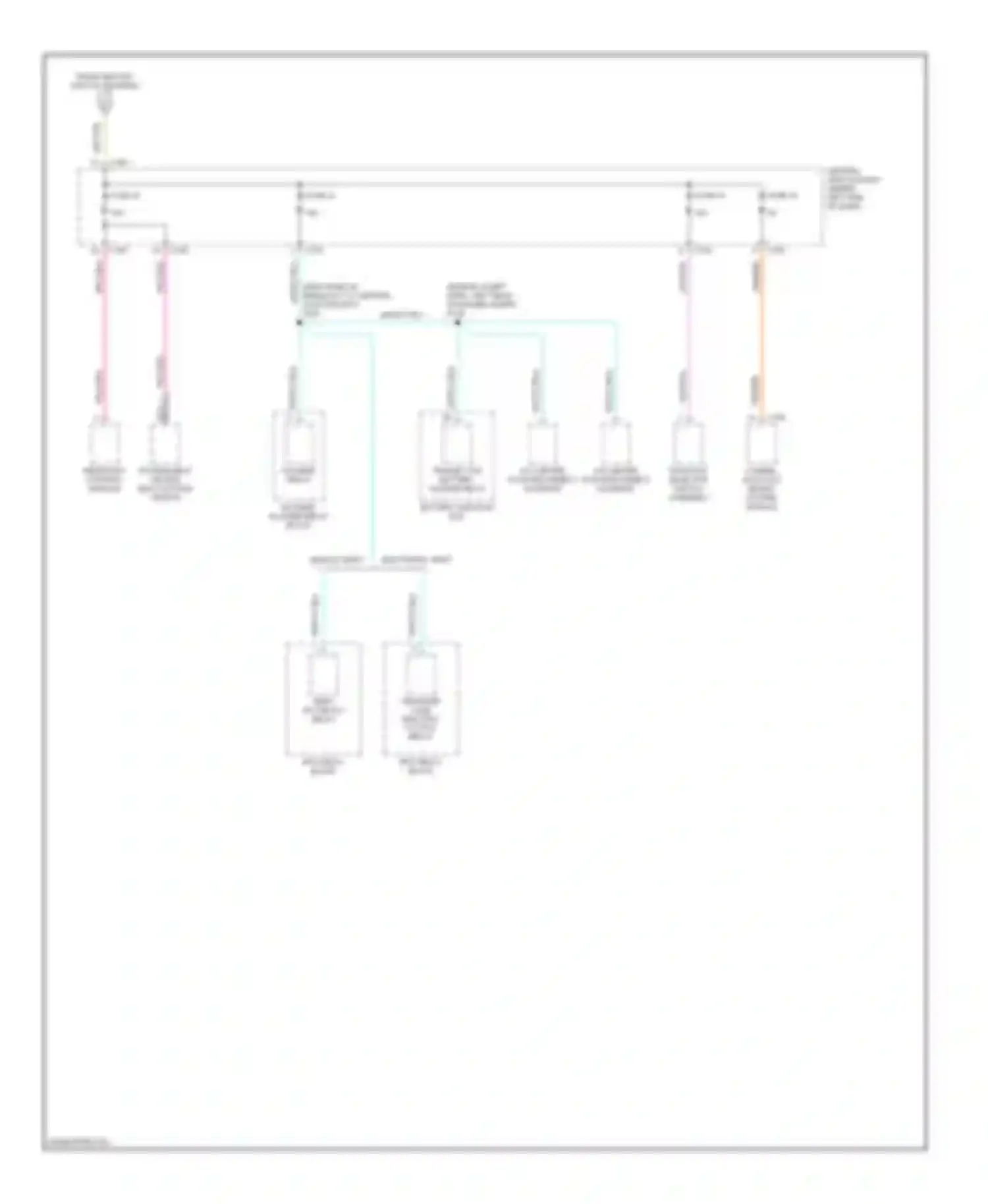 Pickup F250 Ford  (1996-1999): Power distribution circuit (4 of 4)