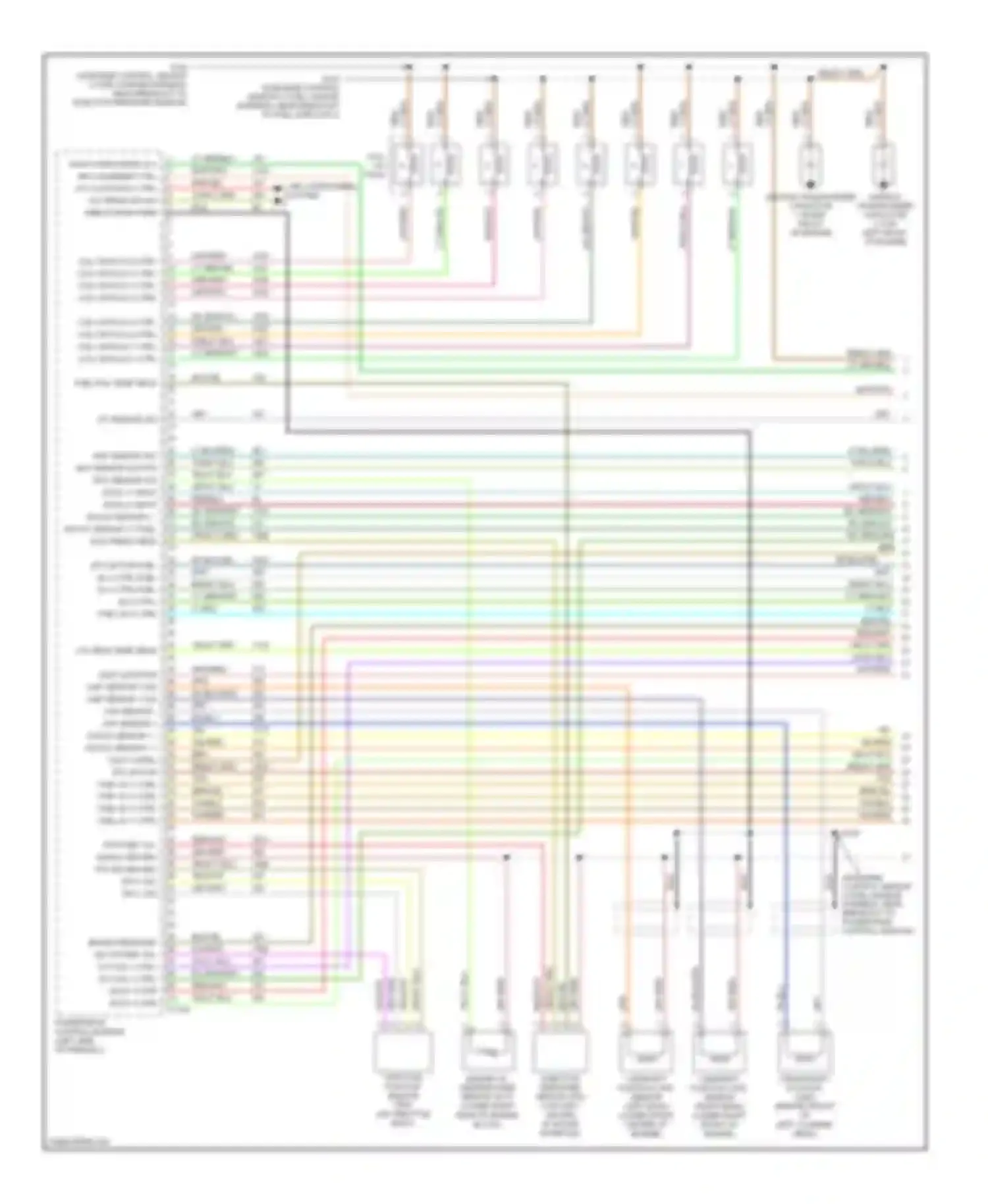 Pickup F350 Super Duty Ford  (1999-2012): Wiring diagram engine performance 5.4l (1 of 5)