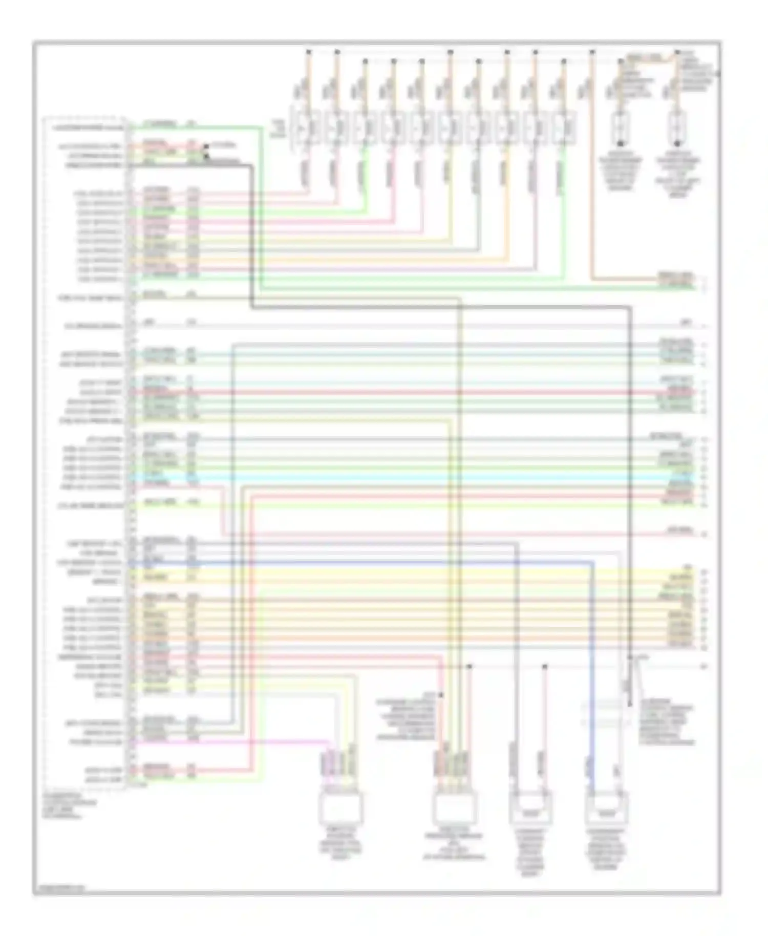 Pickup F350 Super Duty Ford  (1999-2012): Wiring diagram engine performance 6.8l (1 of 5)