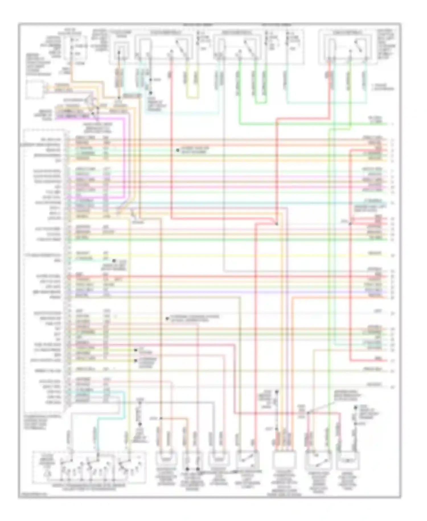 Pickup F350 Super Duty Ford  (1999-2012): Wiring diagram engine performance 7.3l di turbo diesel (1 of 4)