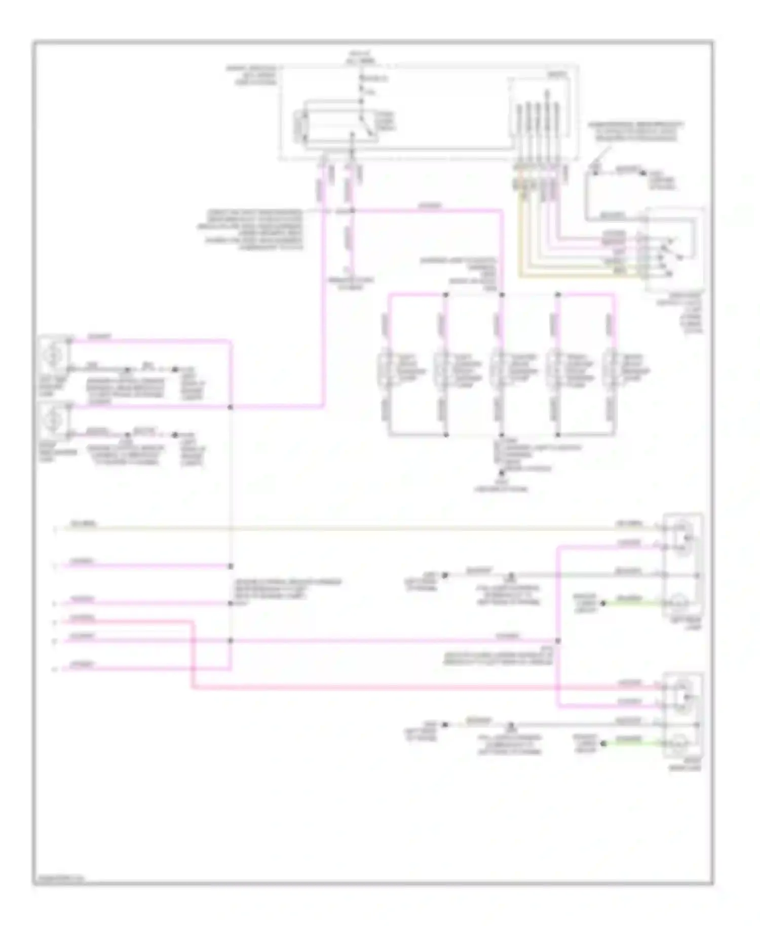 Pickup F350 Super Duty Ford  (1999-2012): Exterior lamps circuit, without box (2 of 2)