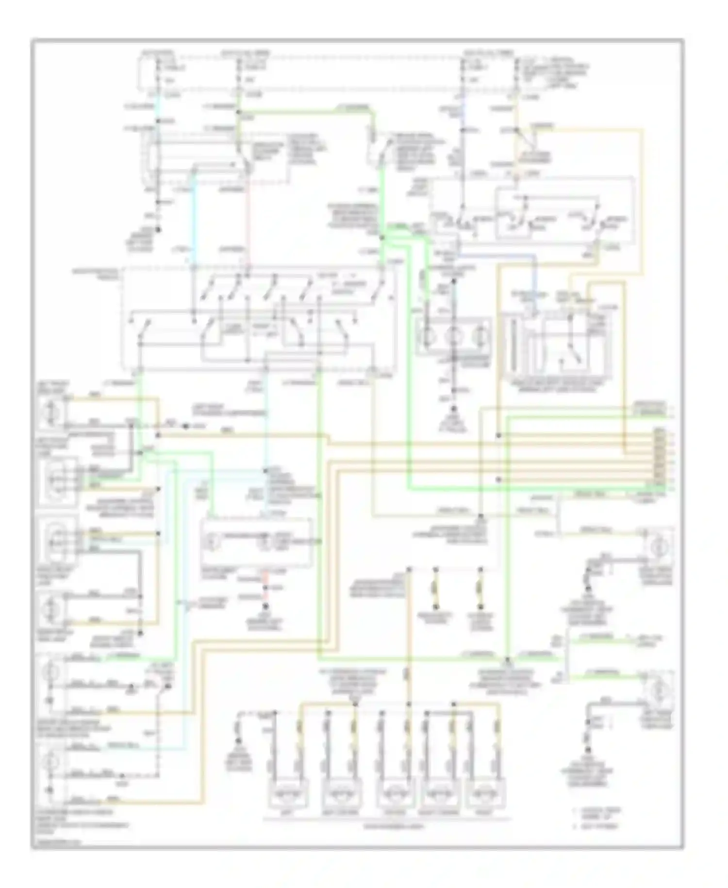 Pickup F350 Super Duty Ford  (1999-2012): Exterior lamps & trailer connector circuit (1 of 3)