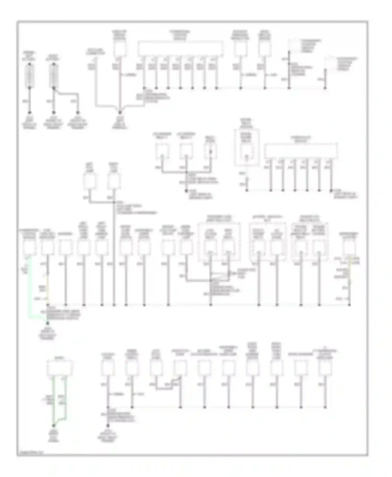 Pickup F350 Super Duty Ford  (1999-2012): Ground distribution circuit (1 of 3)