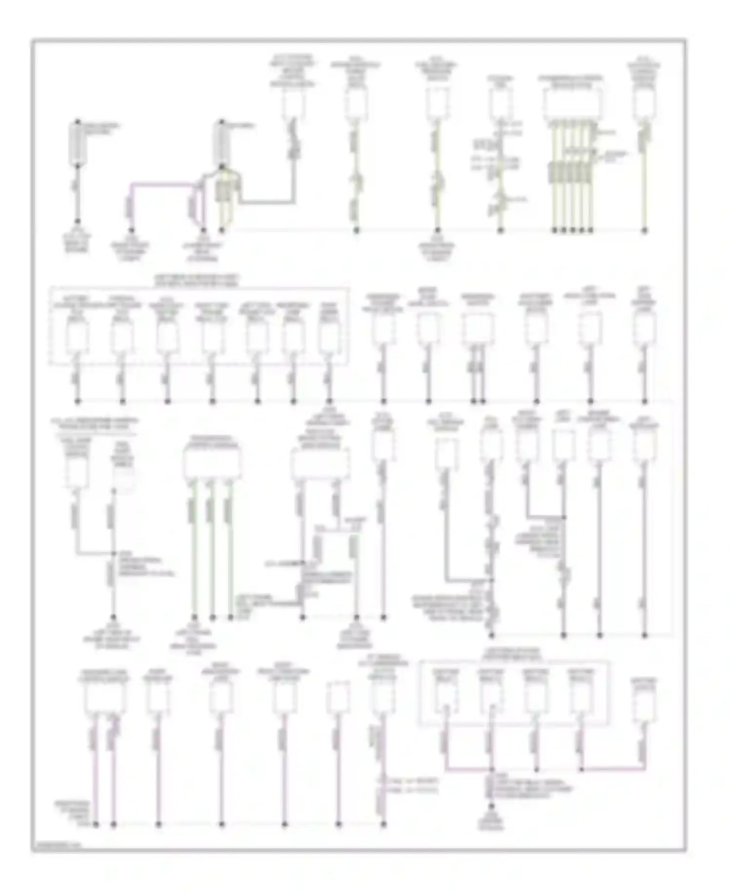Pickup F350 Super Duty Ford  (1999-2012): Ground distribution circuit (1 of 4)