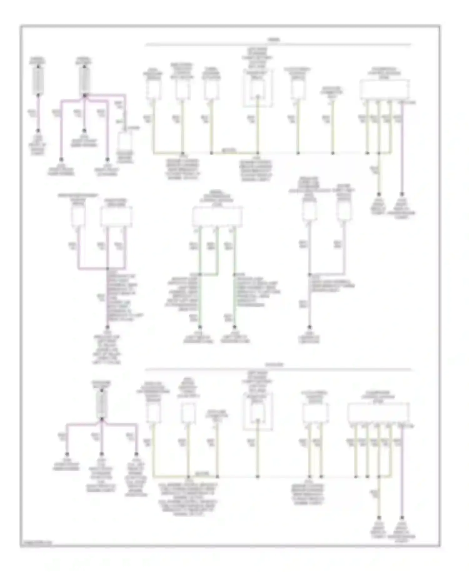 Pickup F350 Super Duty Ford  (1999-2012): Ground distribution circuit (1 of 5)