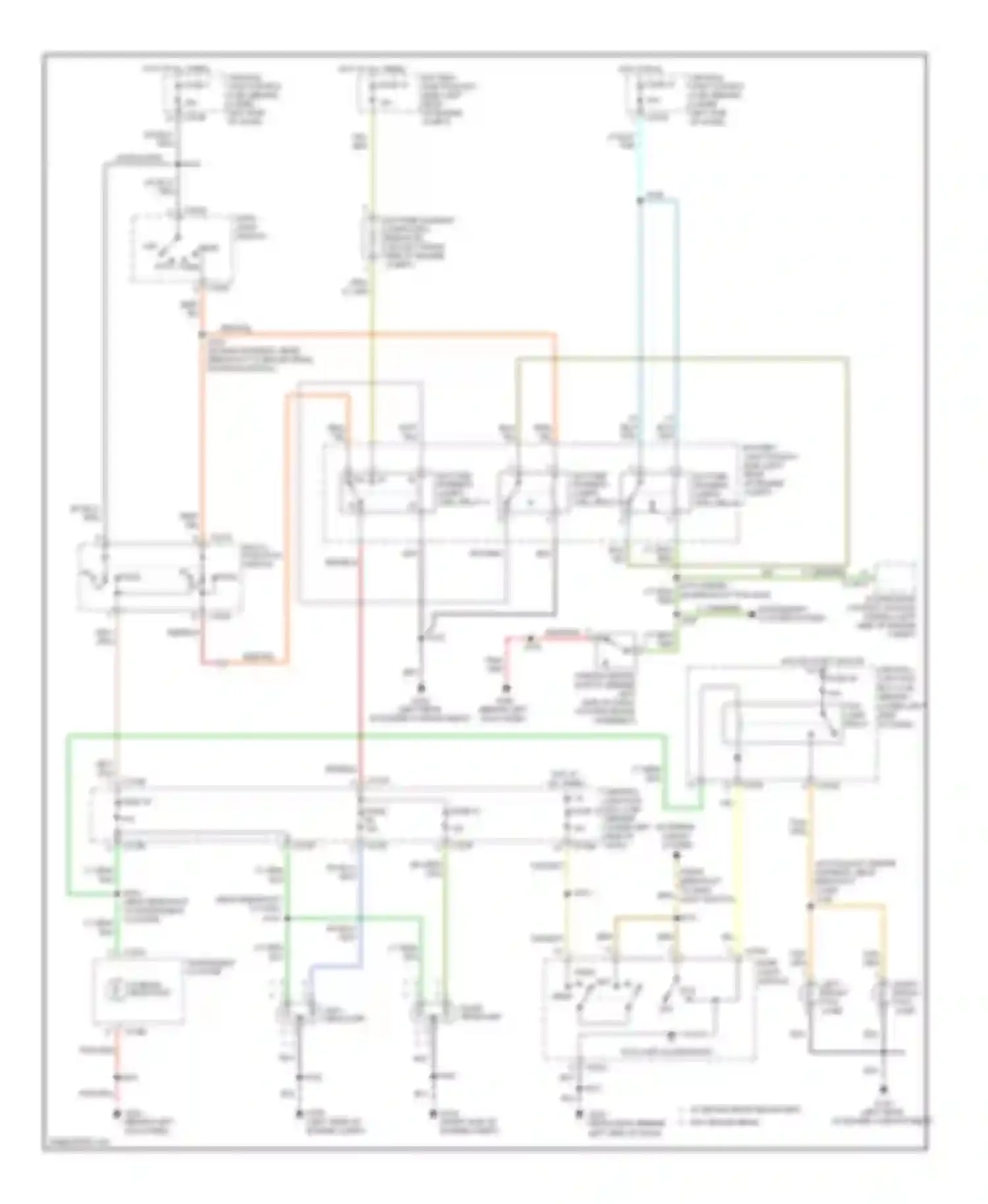 Pickup F350 Super Duty Ford  (1999-2012): Headlamps circuit, with drl