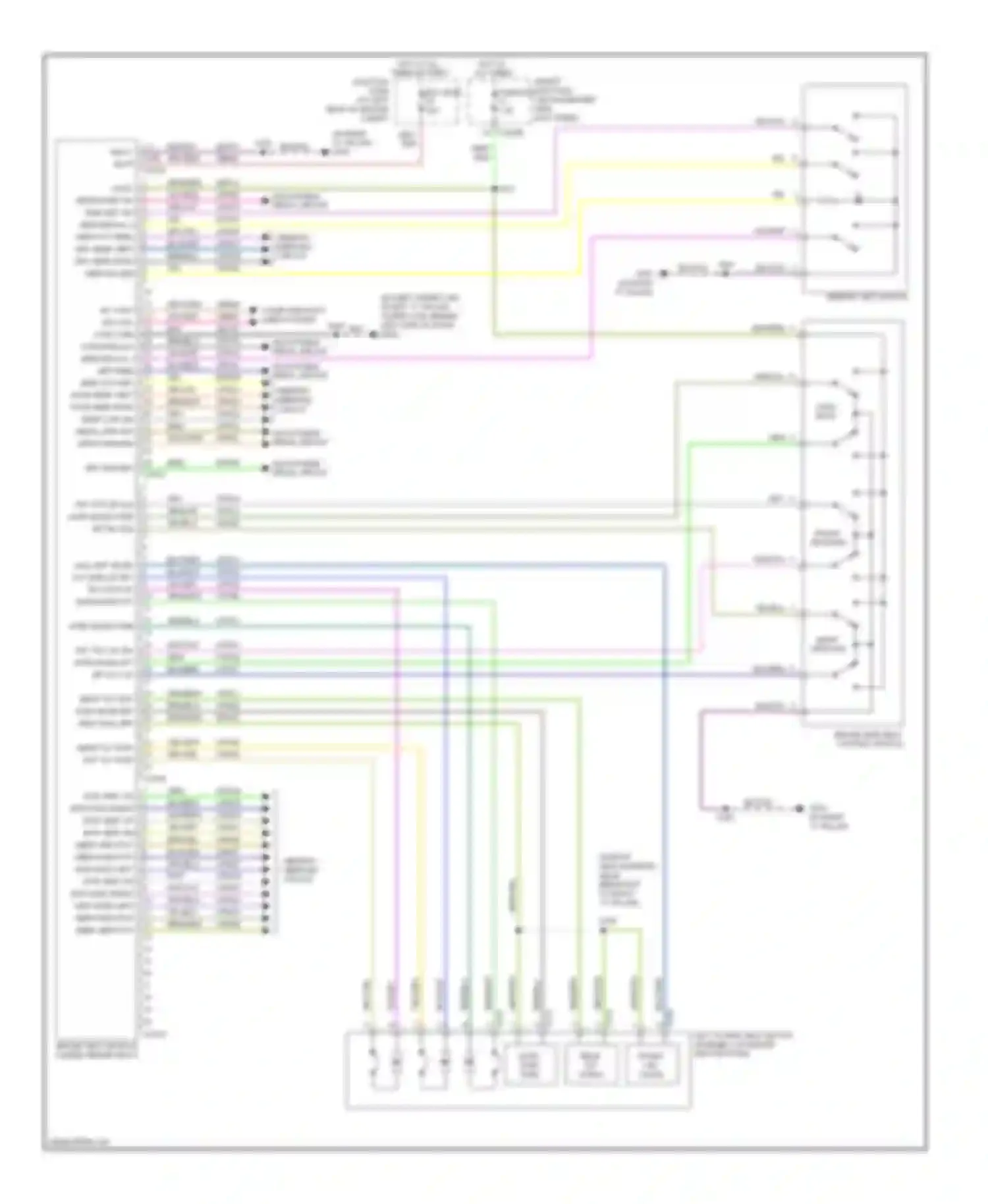Pickup F350 Super Duty Ford  (1999-2012): Driver"s memory seat circuit, early production