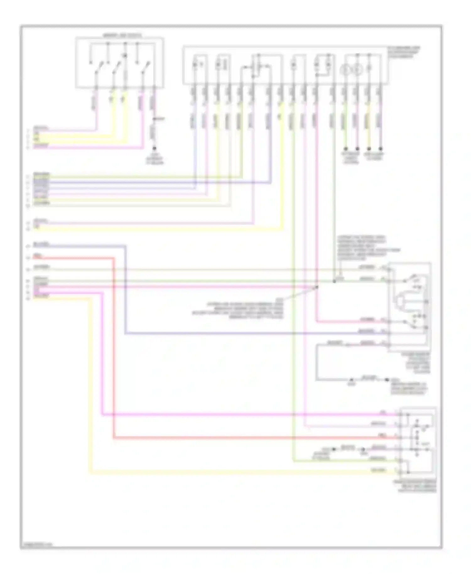 Pickup F350 Super Duty Ford  (1999-2012): Memory mirrors circuit, early production (2 of 2)