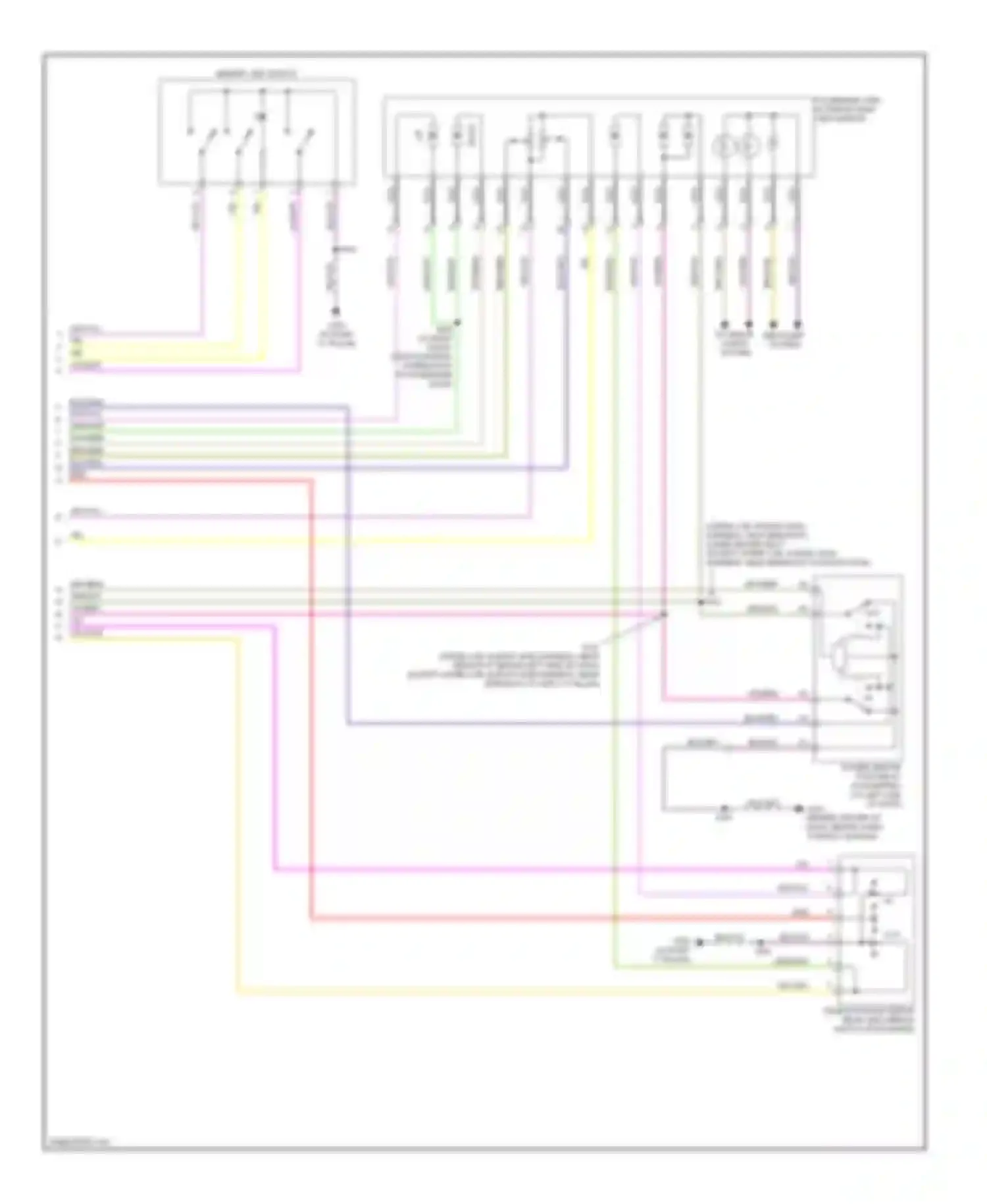 Pickup F350 Super Duty Ford  (1999-2012): Memory mirrors circuit, late production (2 of 2)