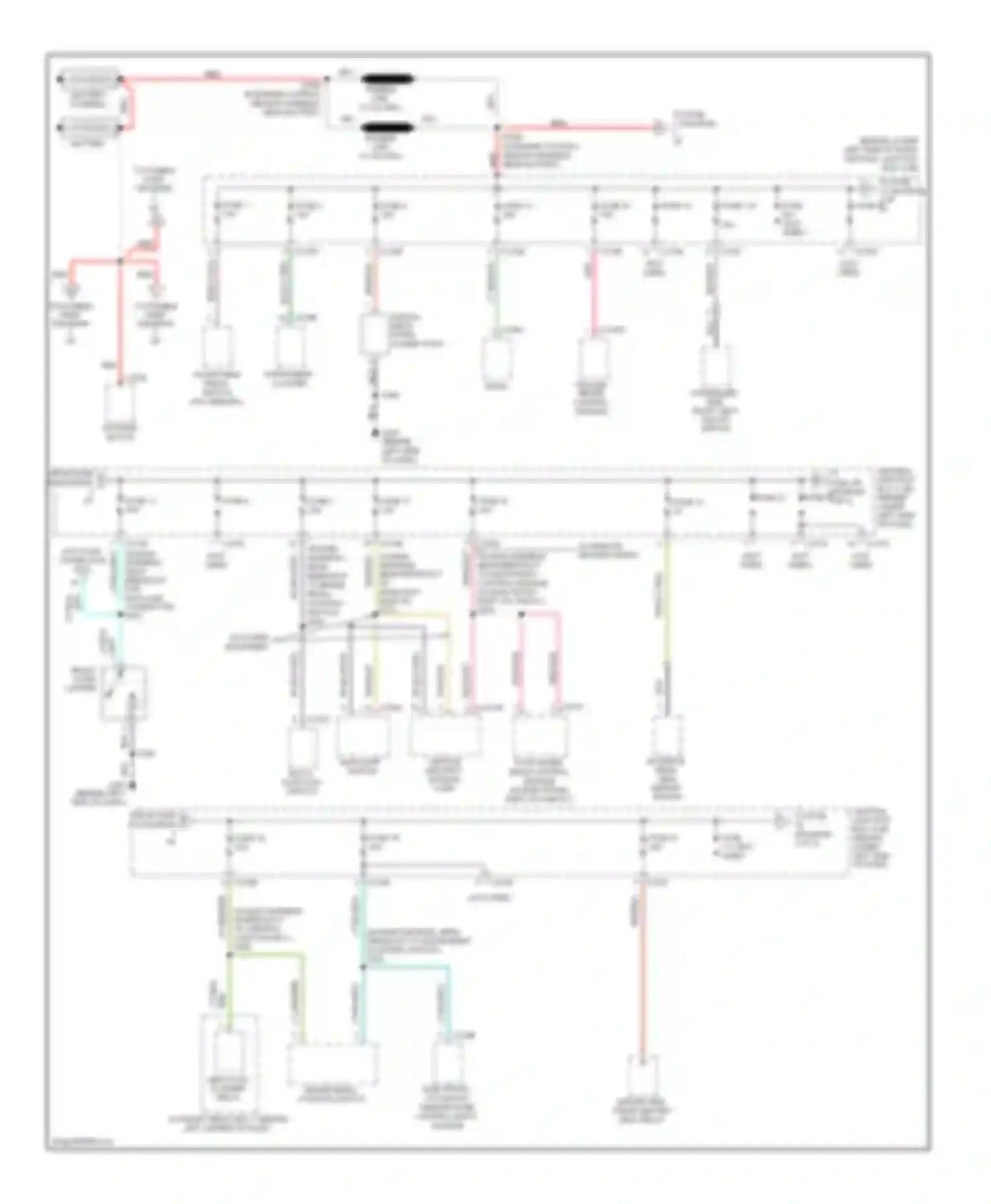 Pickup F350 Super Duty Ford  (1999-2012): Power distribution circuit (1 of 5)