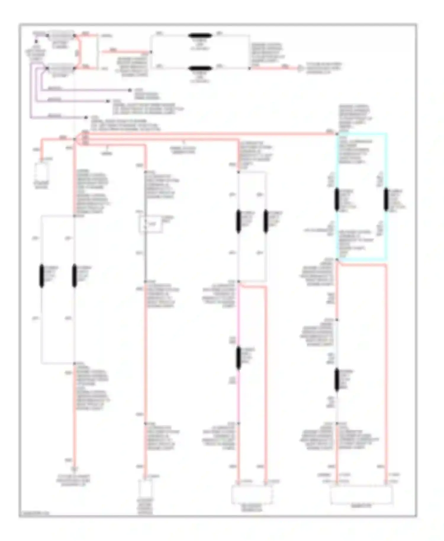 Pickup F350 Super Duty Ford  (1999-2012): Power distribution circuit (1 of 7)