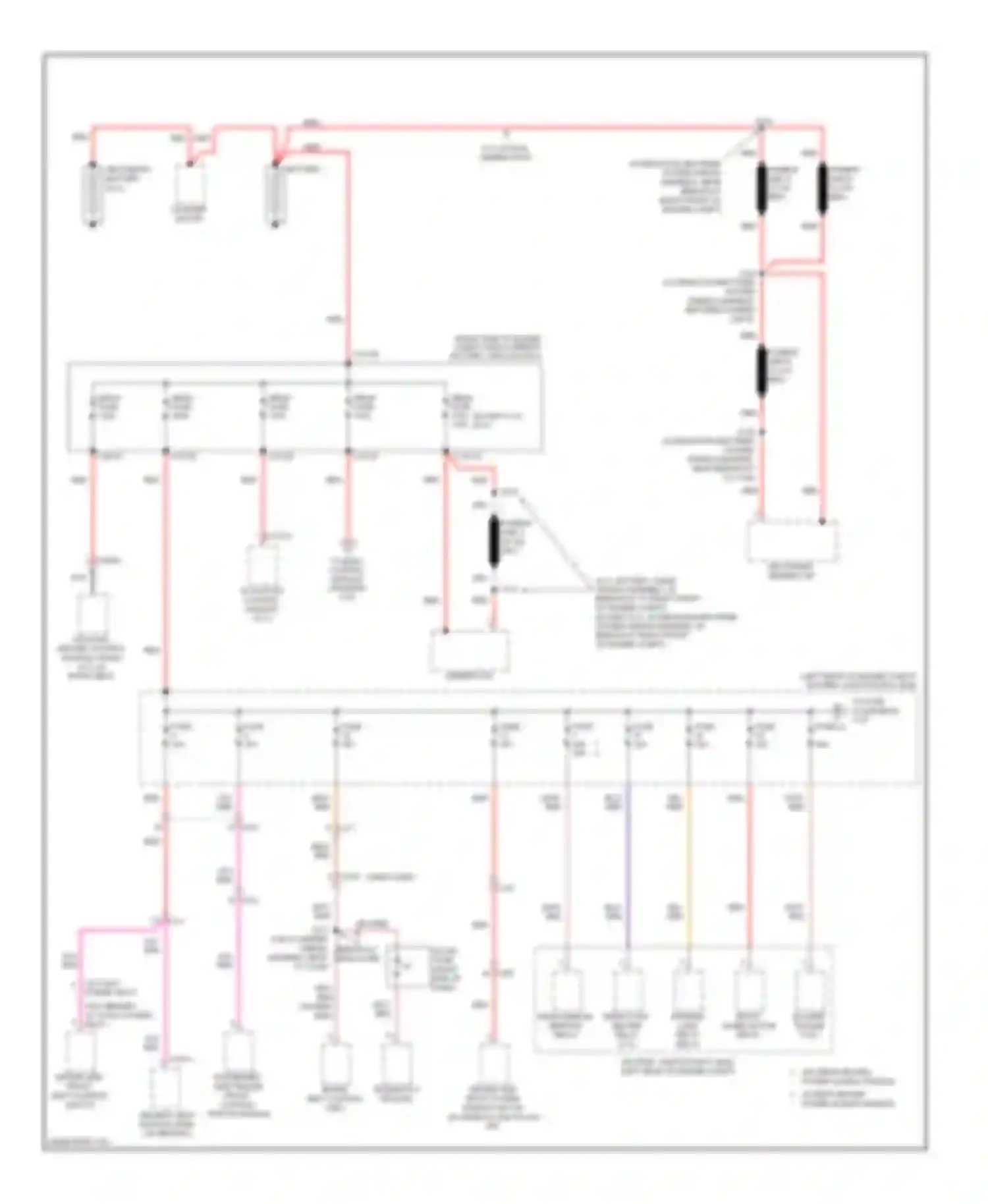 Pickup F350 Super Duty Ford  (1999-2012): Power distribution circuit (1 of 9)
