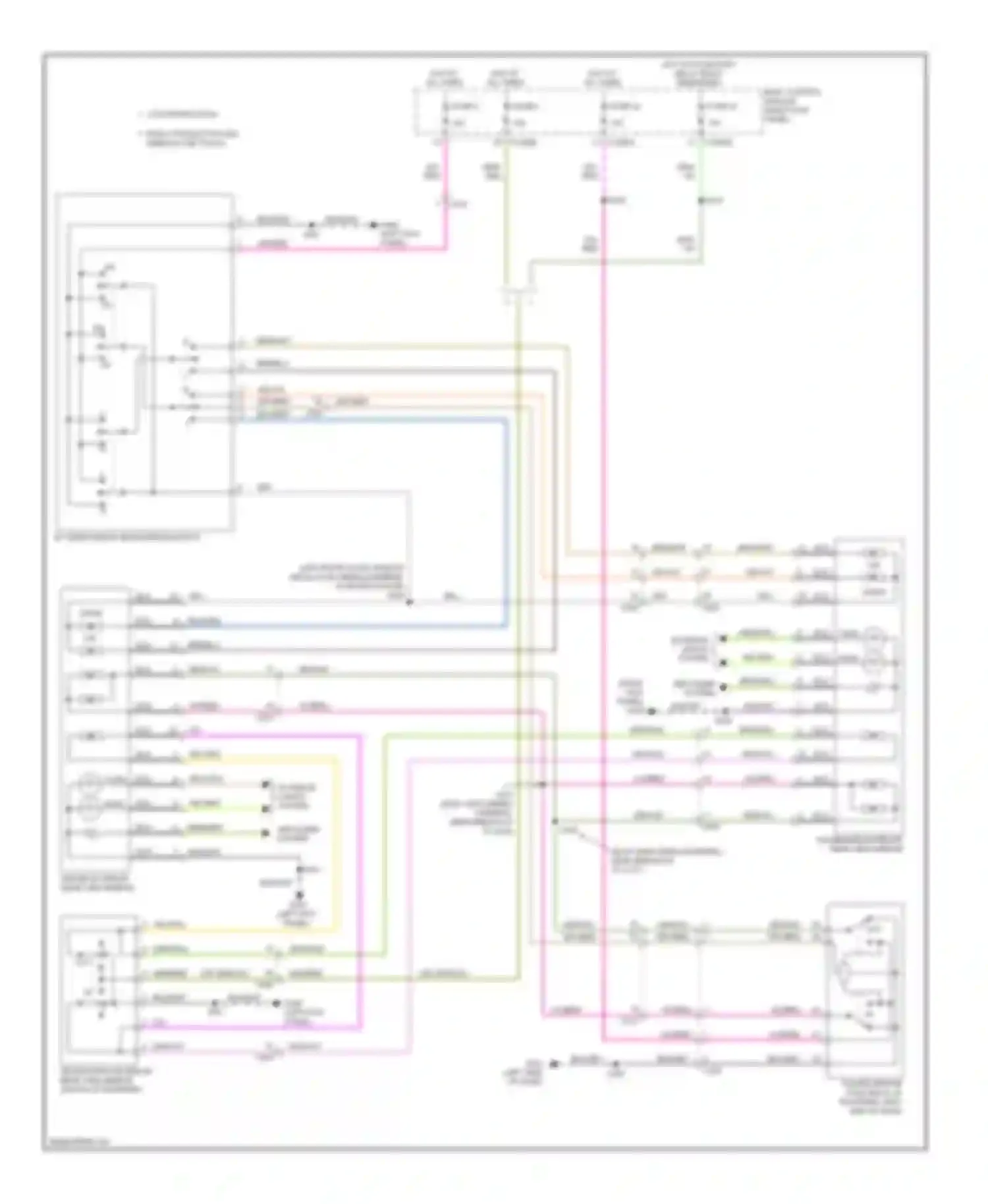 Pickup F350 Super Duty Ford  (1999-2012): Power mirrors circuit