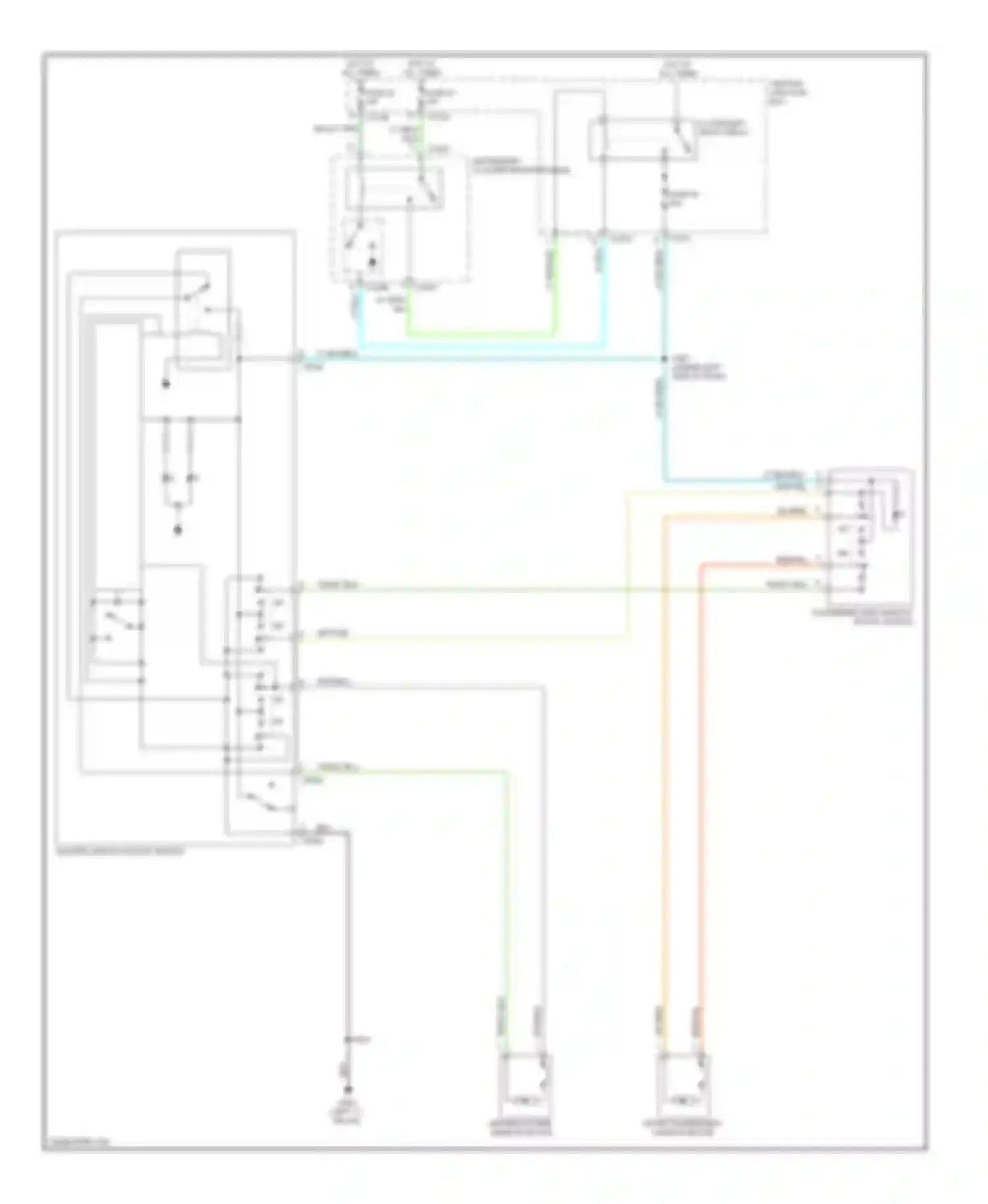 Pickup F350 Super Duty Ford  (1999-2012): Power windows circuit