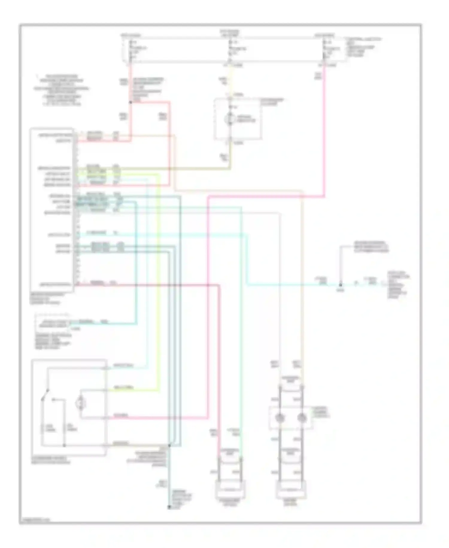 Pickup F350 Super Duty Ford  (1999-2012): Supplemental restraints circuit, early production