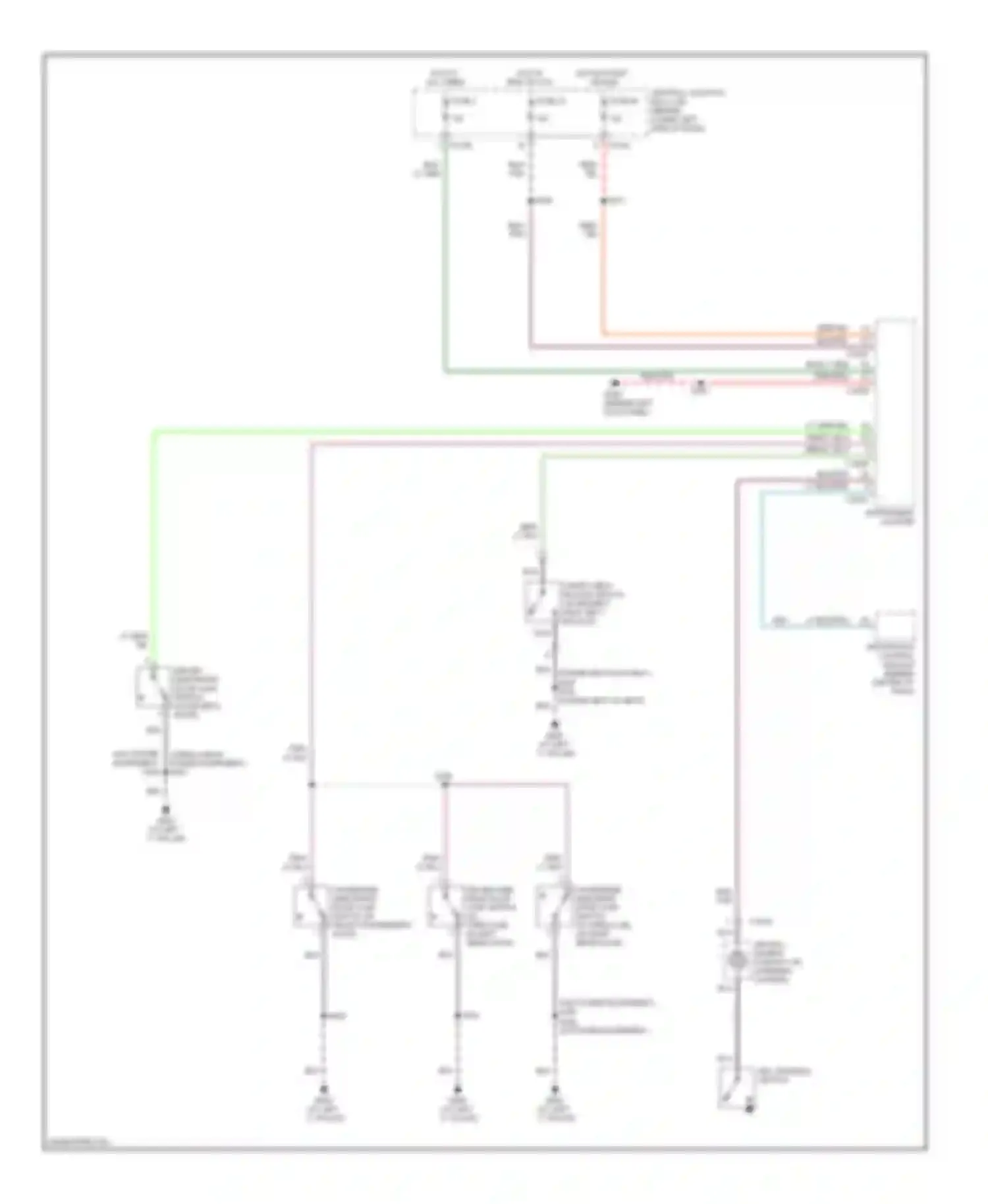 Pickup F350 Super Duty Ford  (1999-2012): Warning systems circuit, without remote/keyless entry