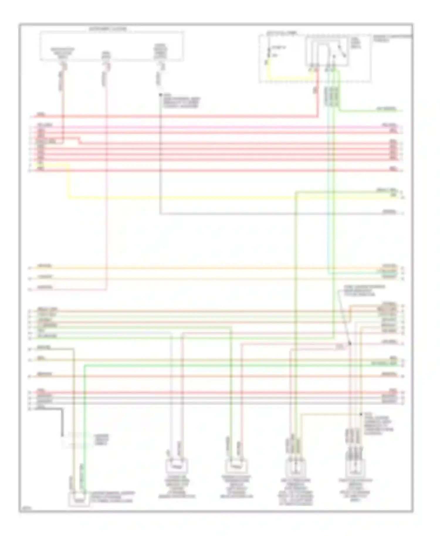 Pickup F350 Ford  (1996-1997): Wiring diagram engine performance 5.8ls, california (2 of 4)