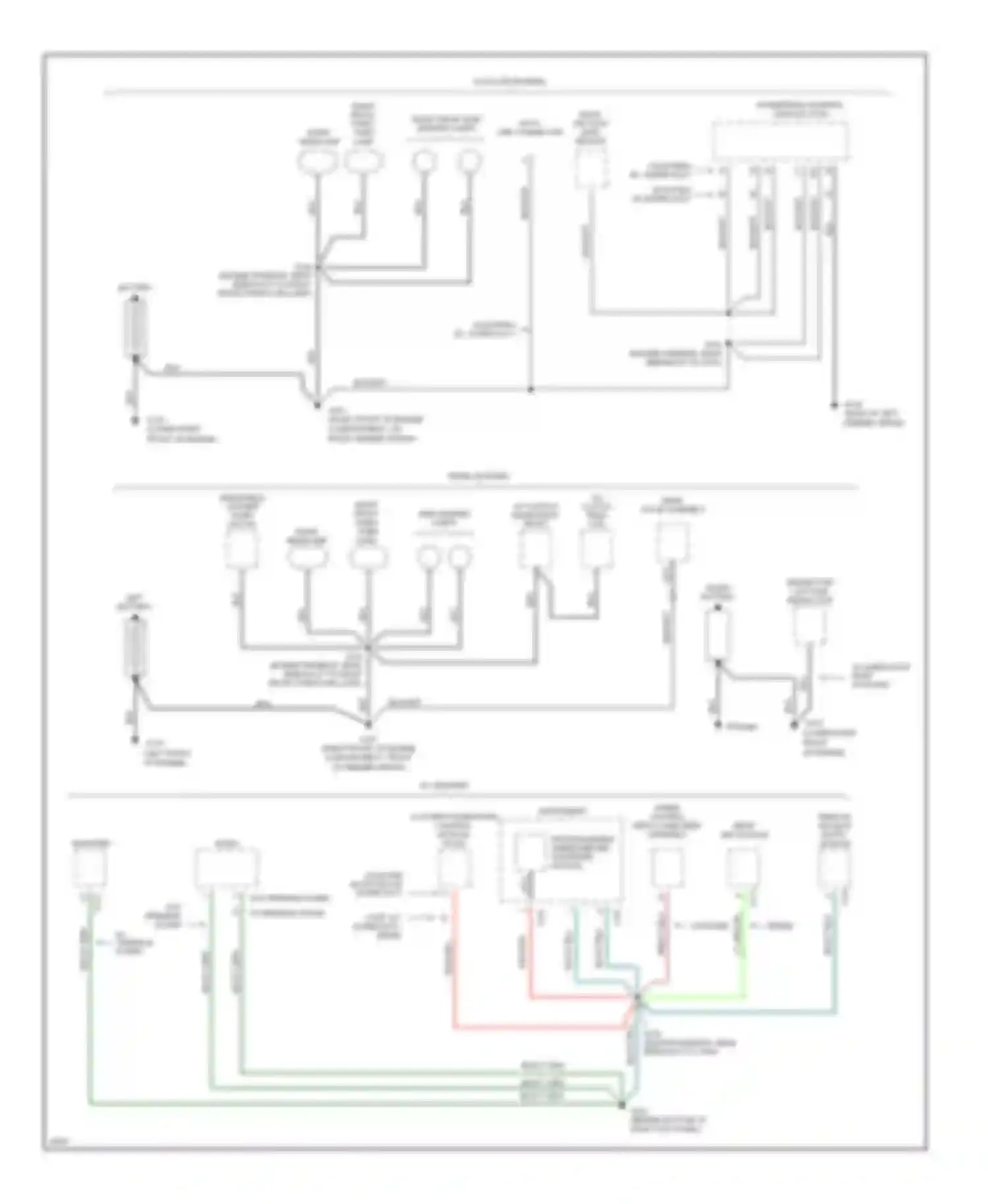 Pickup F350 Ford  (1996-1997): Ground distribution circuit (1 of 4)