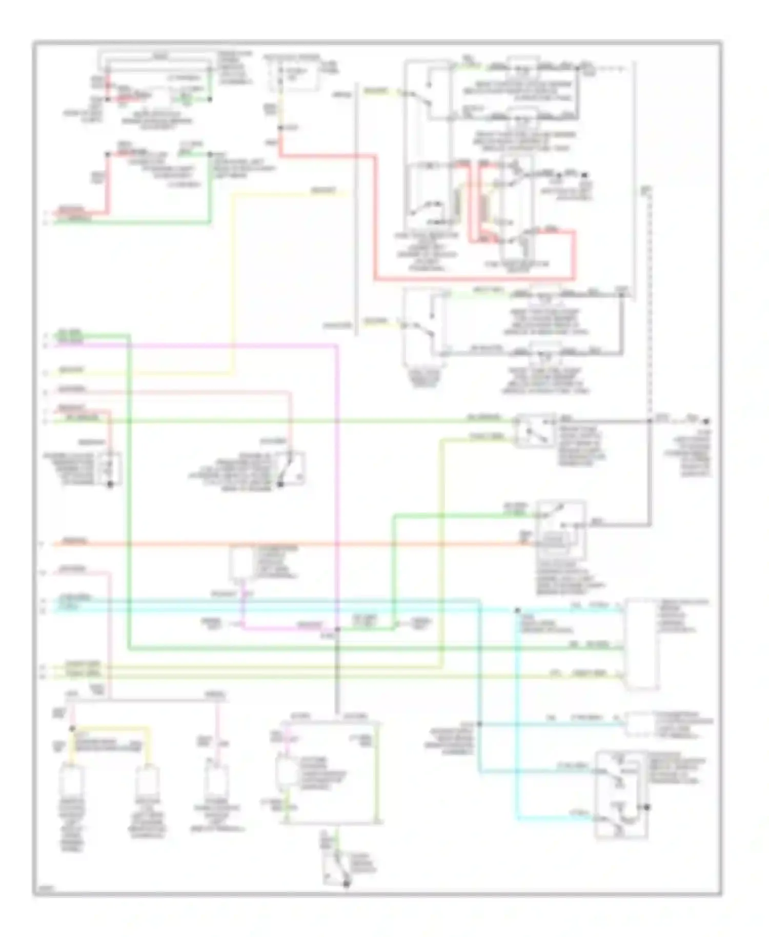 Pickup F350 Ford  (1996-1997): Instrument cluster circuit (2 of 2)