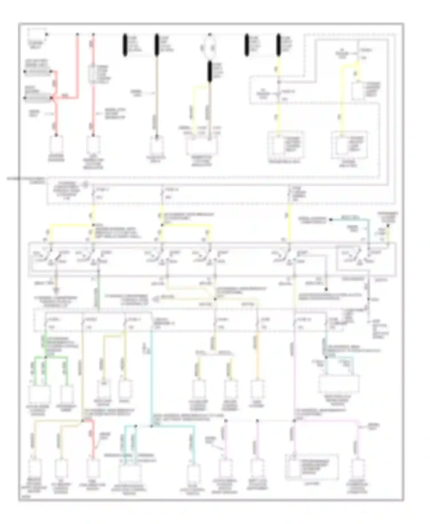 Pickup F350 Ford  (1996-1997): Power distribution circuit (1 of 3)