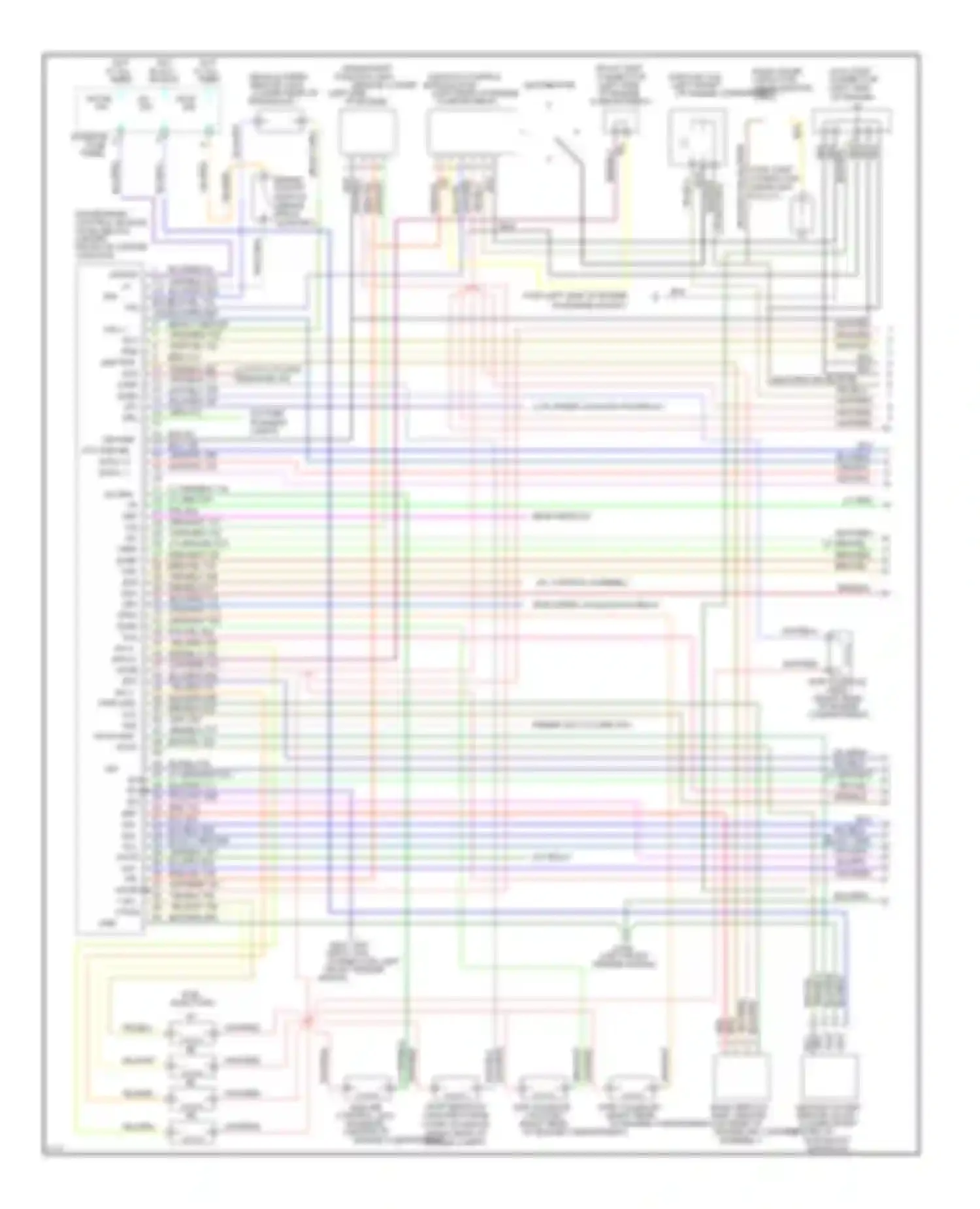 Probe Ford II (1992-1997): Wiring diagram engine performance 2.0ls, a/t (1 of 3)
