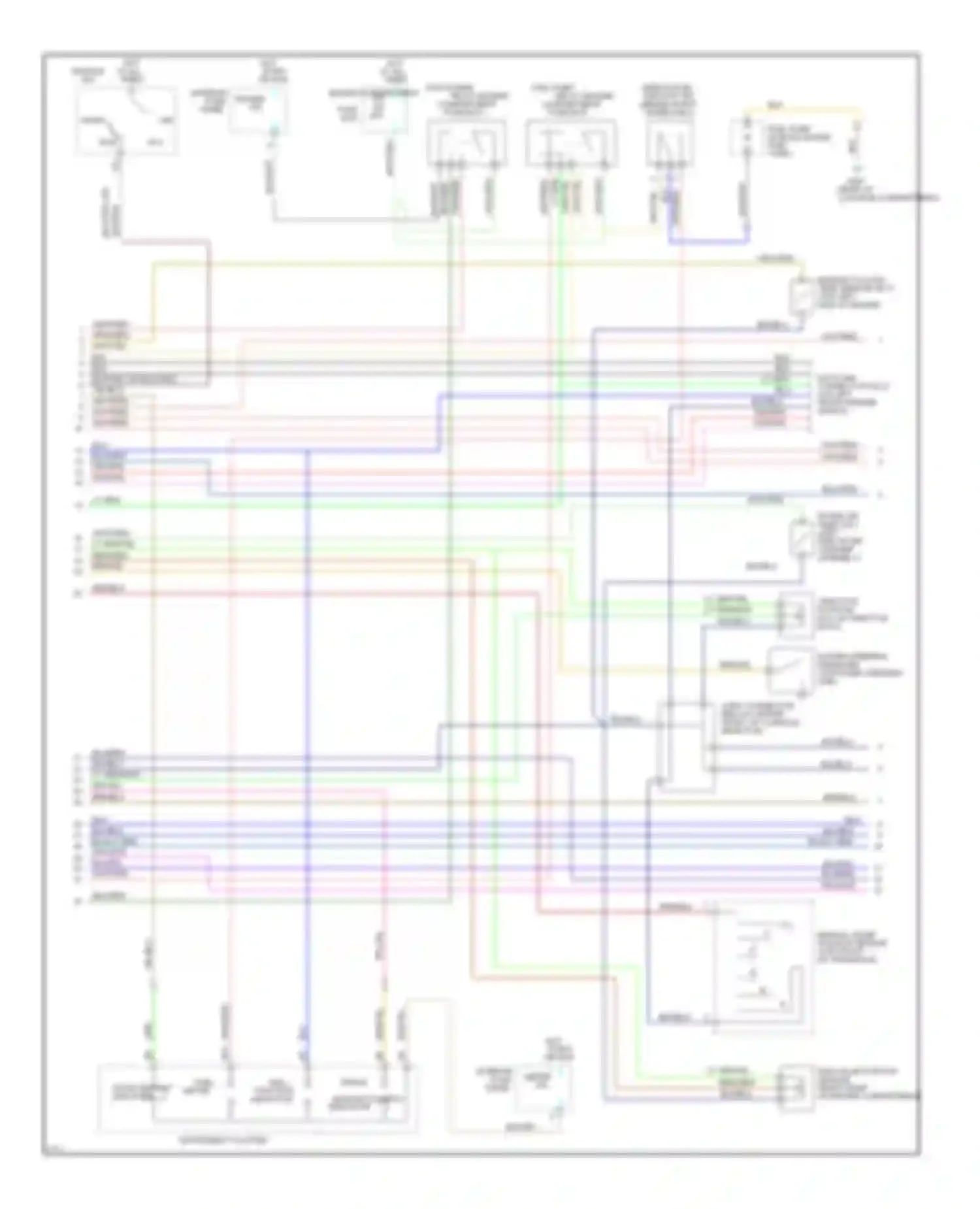 Probe Ford II (1992-1997): Wiring diagram engine performance 2.0ls, a/t (2 of 3)