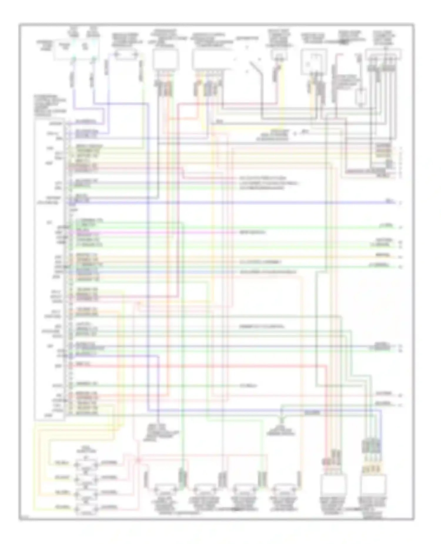 Probe Ford II (1992-1997): Wiring diagram engine performance 2.0ls, m/t (1 of 2)