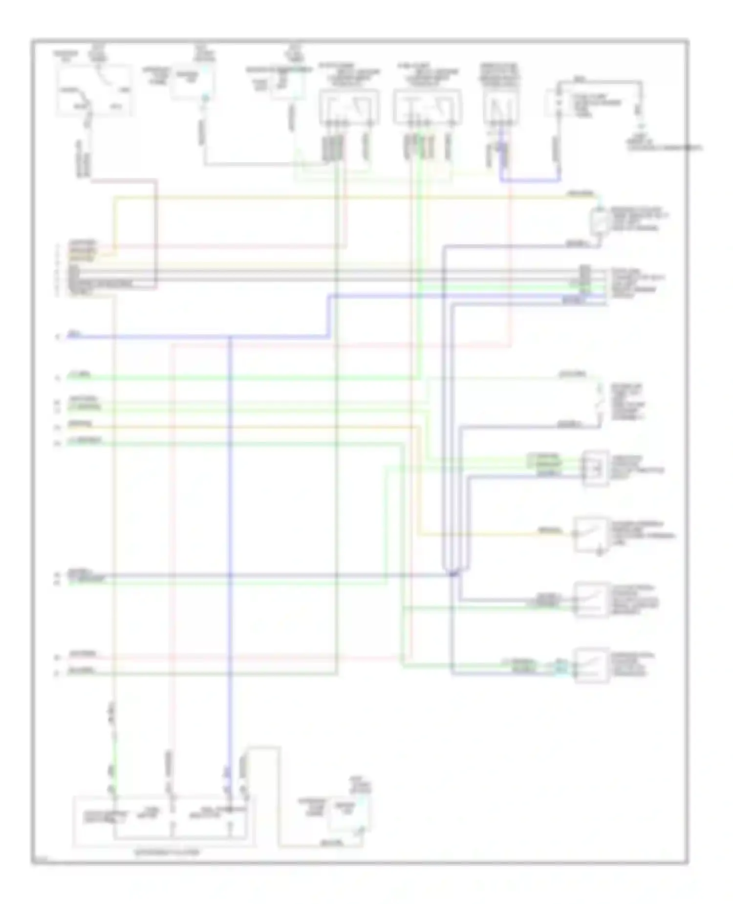 Probe Ford II (1992-1997): Wiring diagram engine performance 2.0ls, m/t (2 of 2)