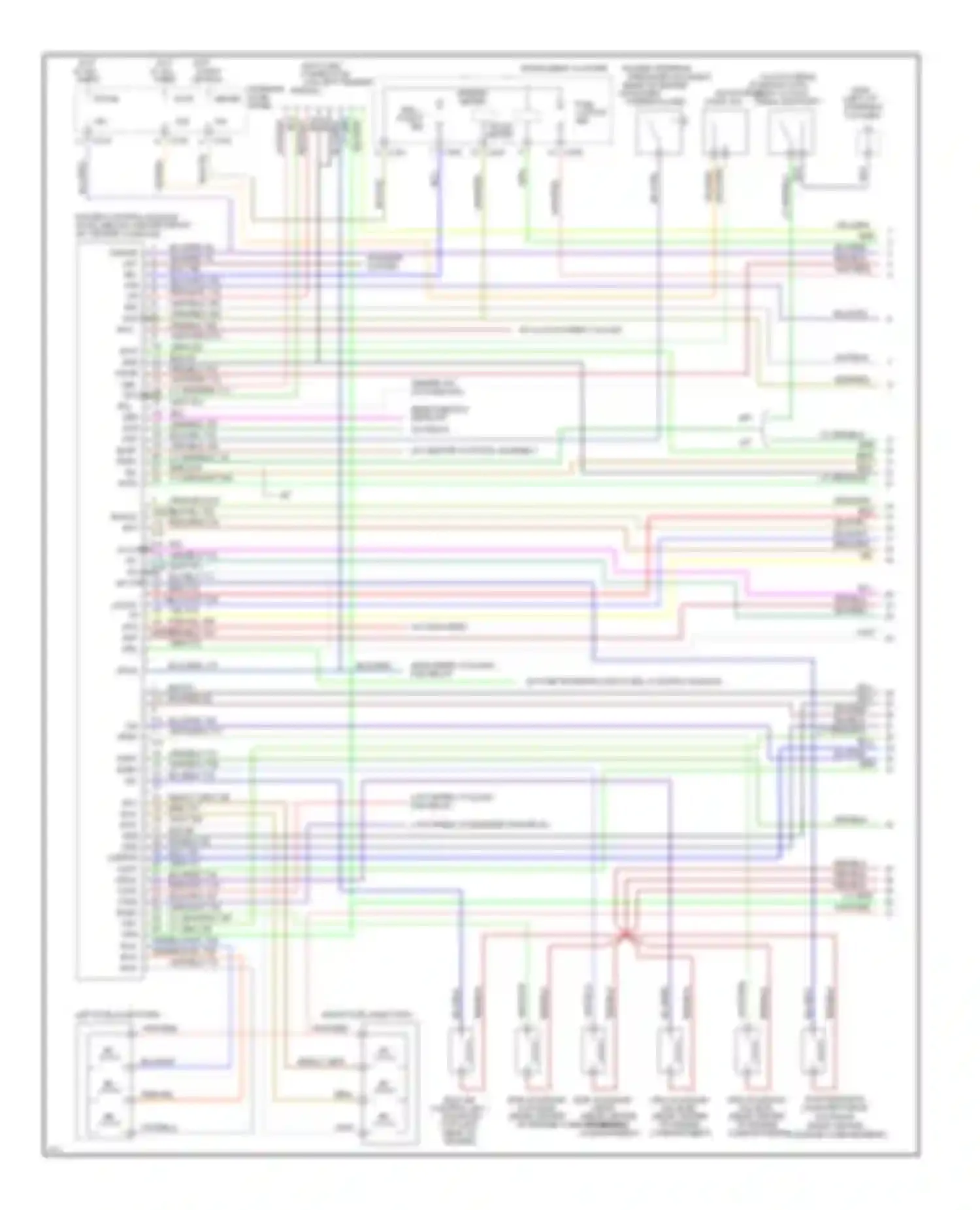 Probe Ford II (1992-1997): Wiring diagram engine performance 2.5ls (1 of 3)