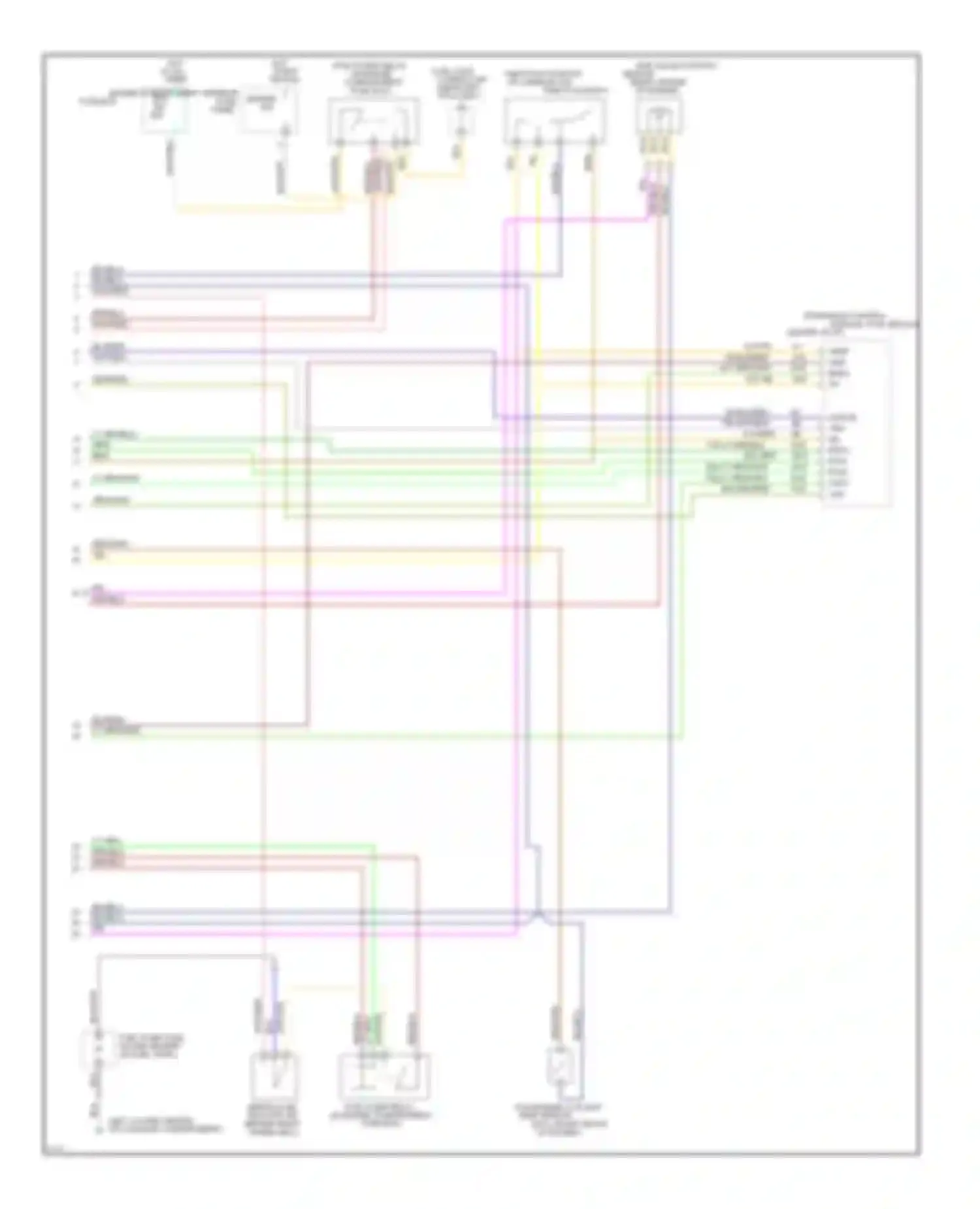 Probe Ford II (1992-1997): Wiring diagram engine performance 2.5ls (3 of 3)