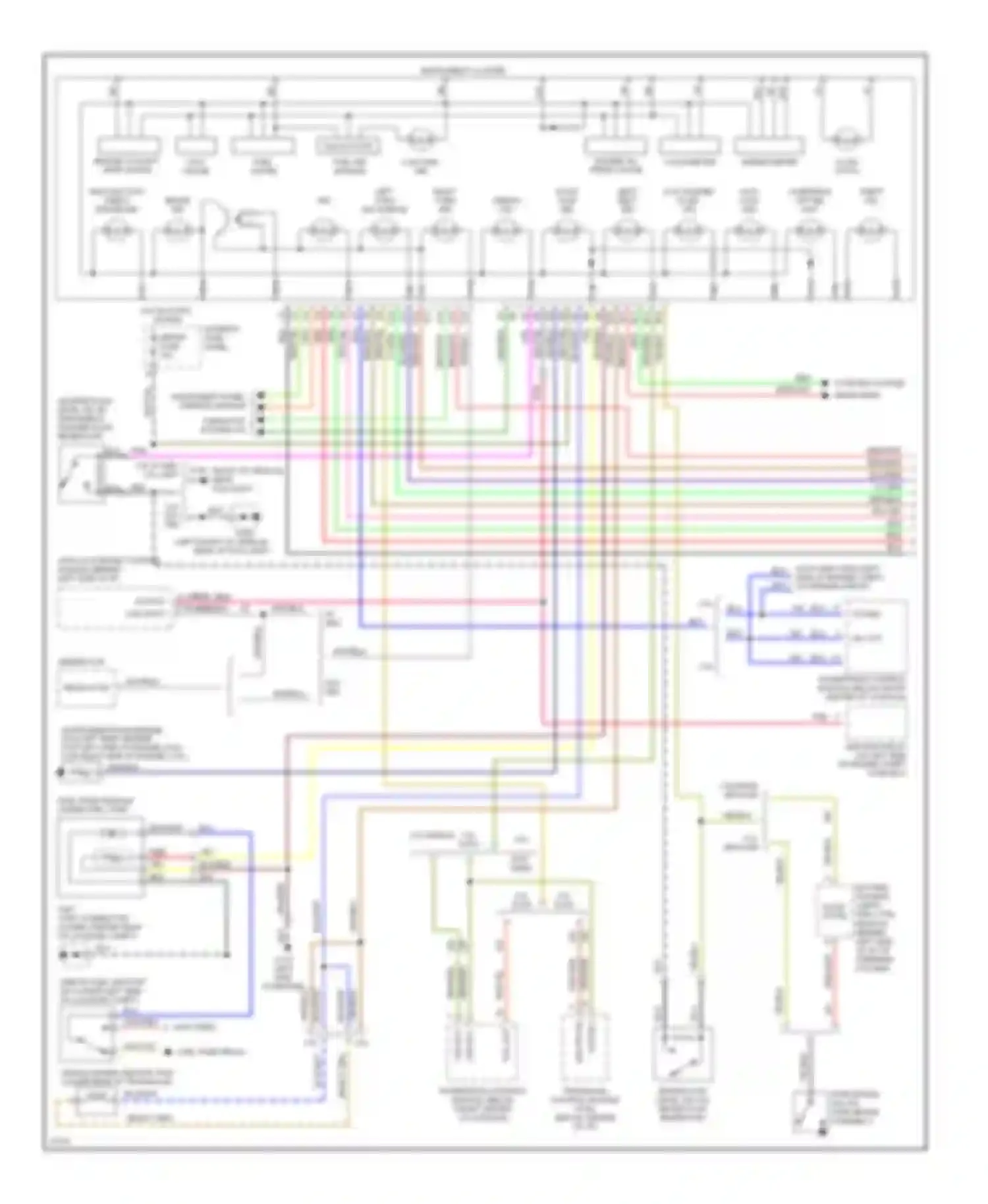 Probe Ford II (1992-1997): Instrument cluster circuit (1 of 2)