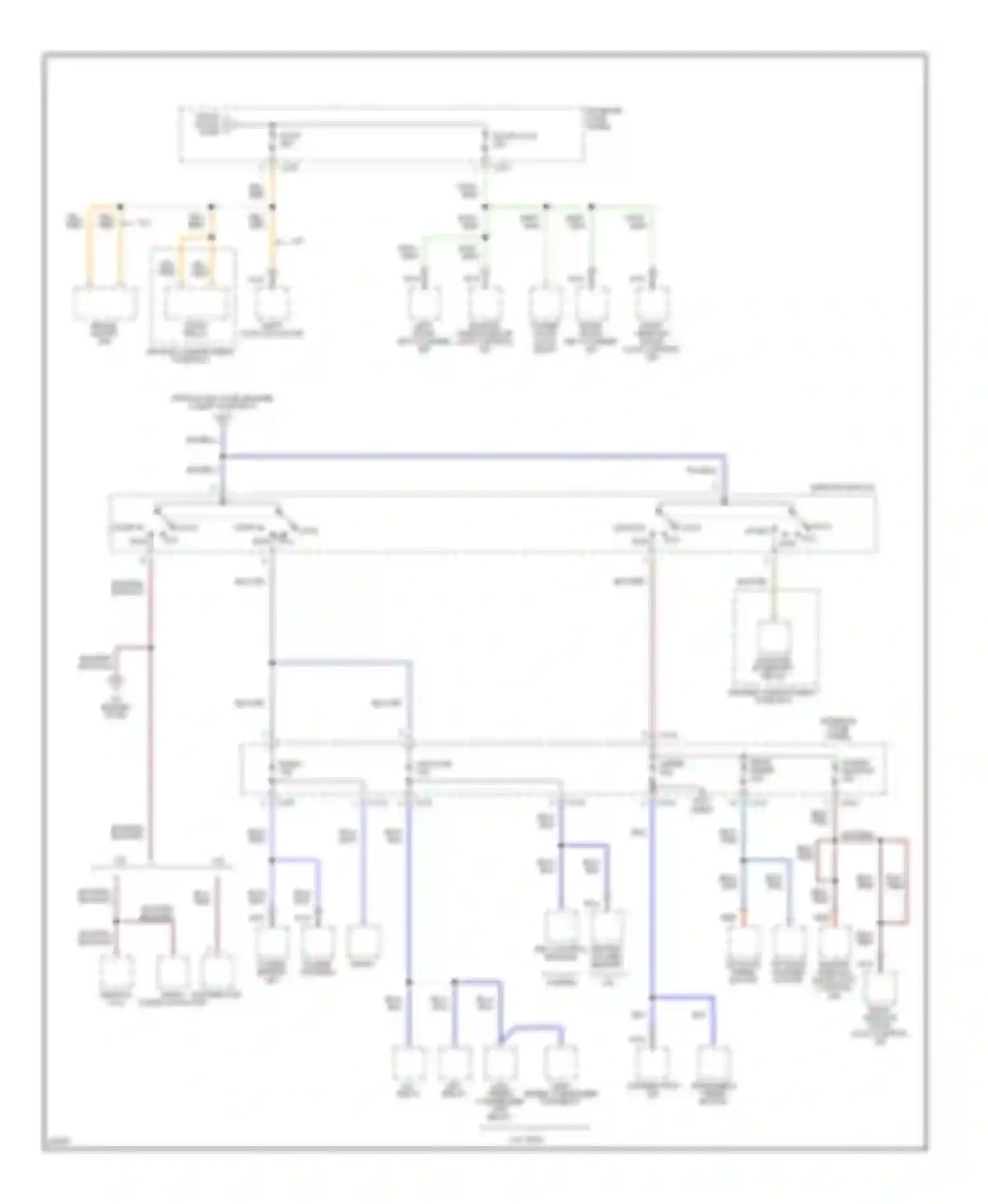 Wiring diagram blk/org for Ford Probe II (1992-1997) (3 of 3)