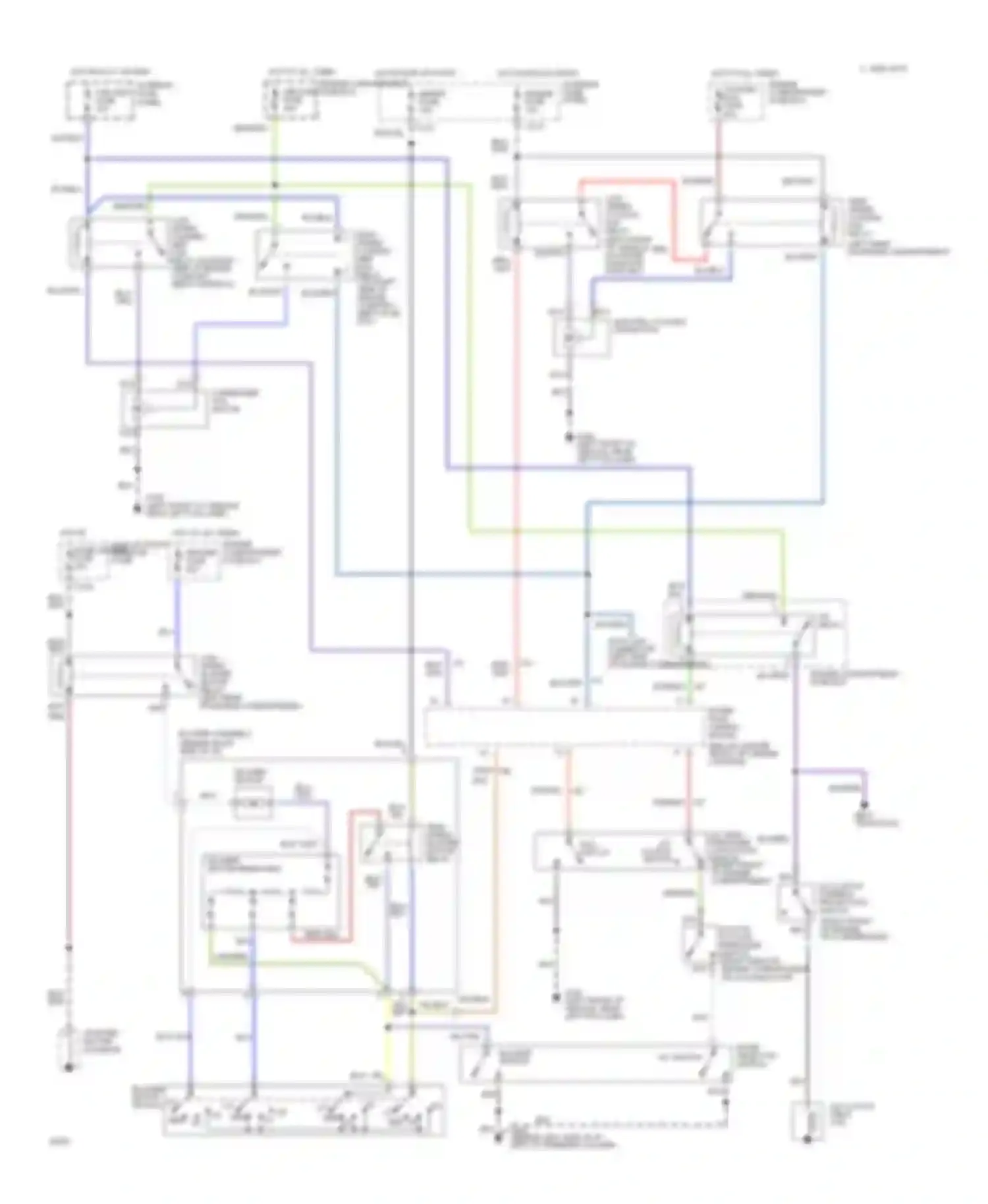 Wiring diagram cooling fan for Ford Probe II (1992-1997) (3 of 5)