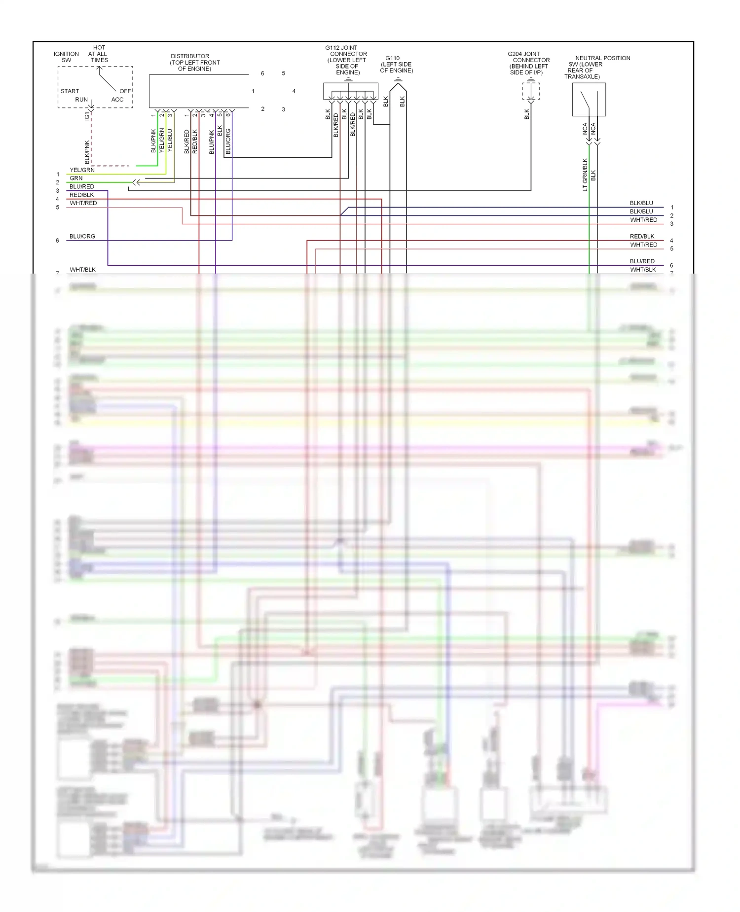 Ford Probe II (1992-1997) (engine compartment) wiring diagram  (4 of 4)