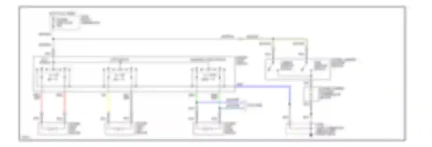 Wiring diagram lumbar support switch for Ford Probe II (1992-1997) (1 of 1)
