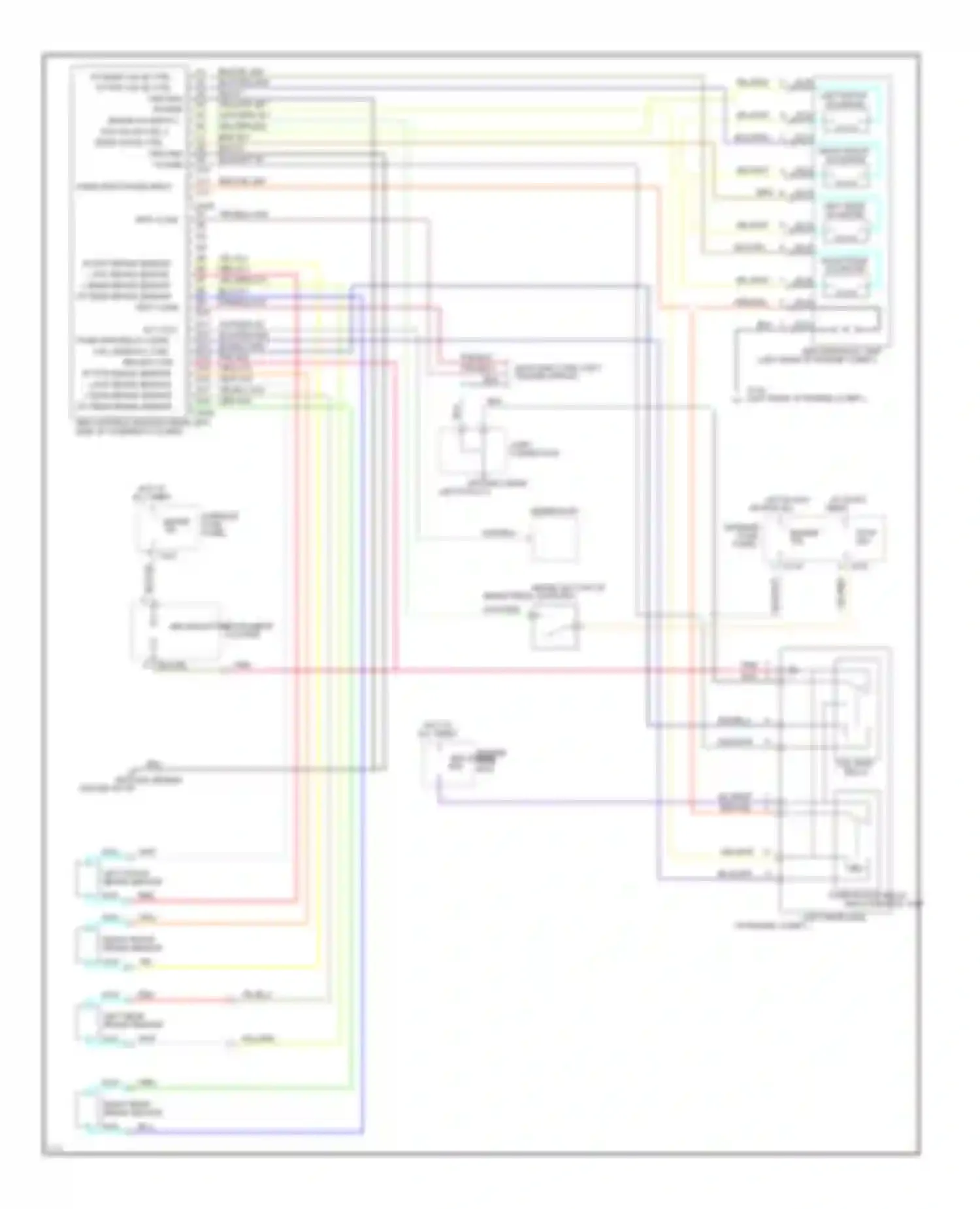 Wiring diagram wht/blk for Ford Probe II (1992-1997) (1 of 12)