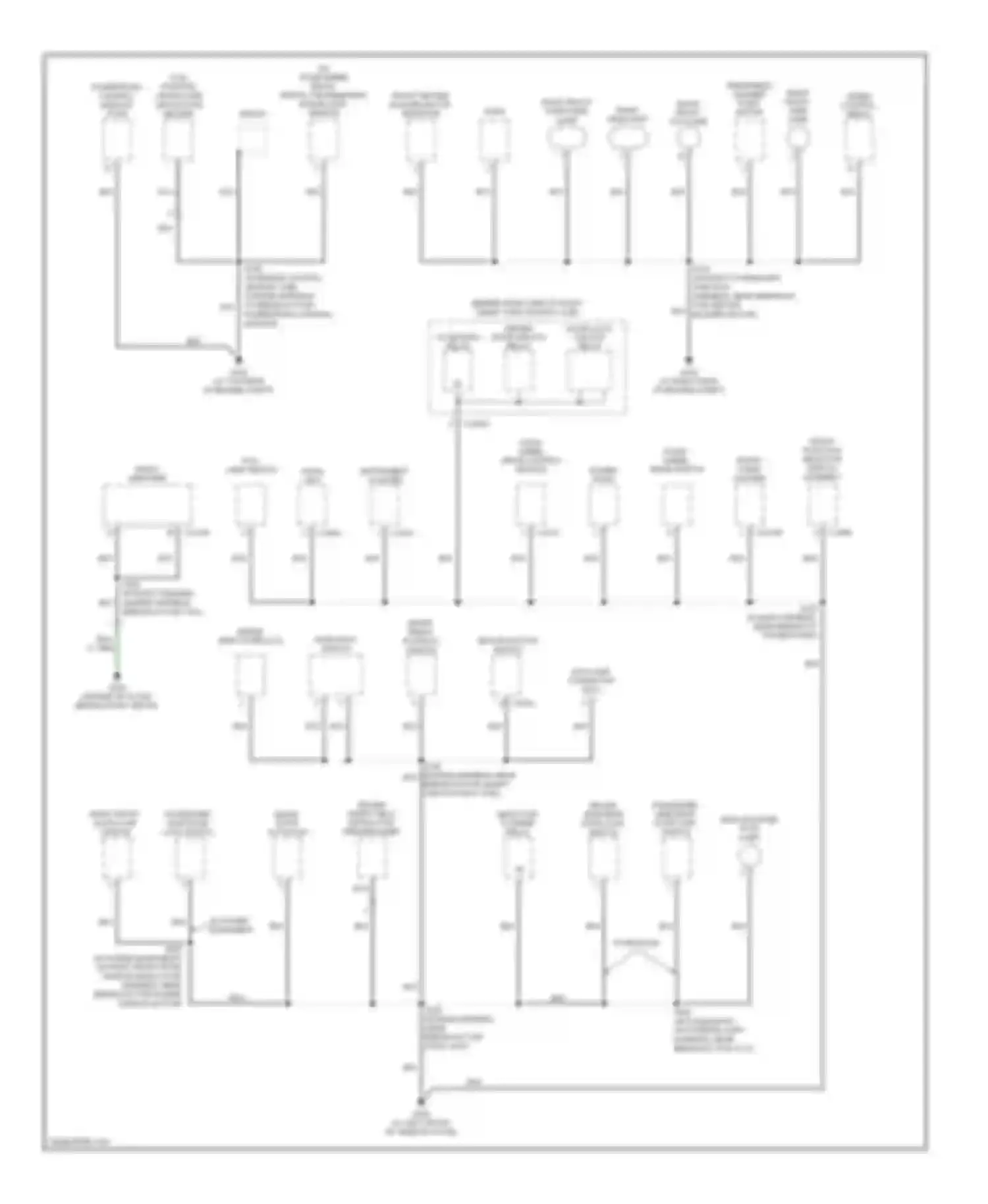 Ranger Ford I (1998-2006): Ground distribution circuit (2 of 2)
