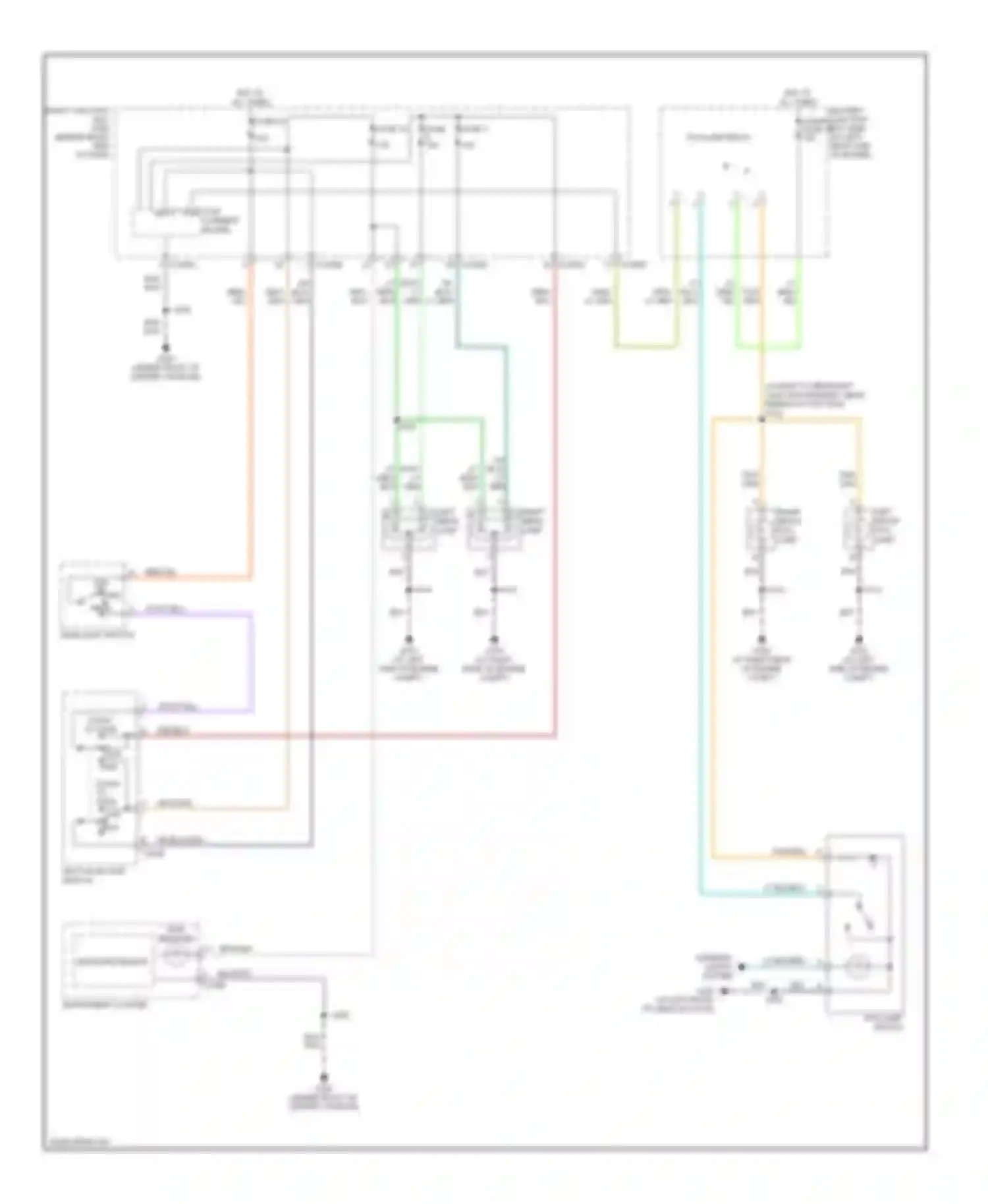 Ranger Ford I (1998-2006): Headlights circuit, without drl
