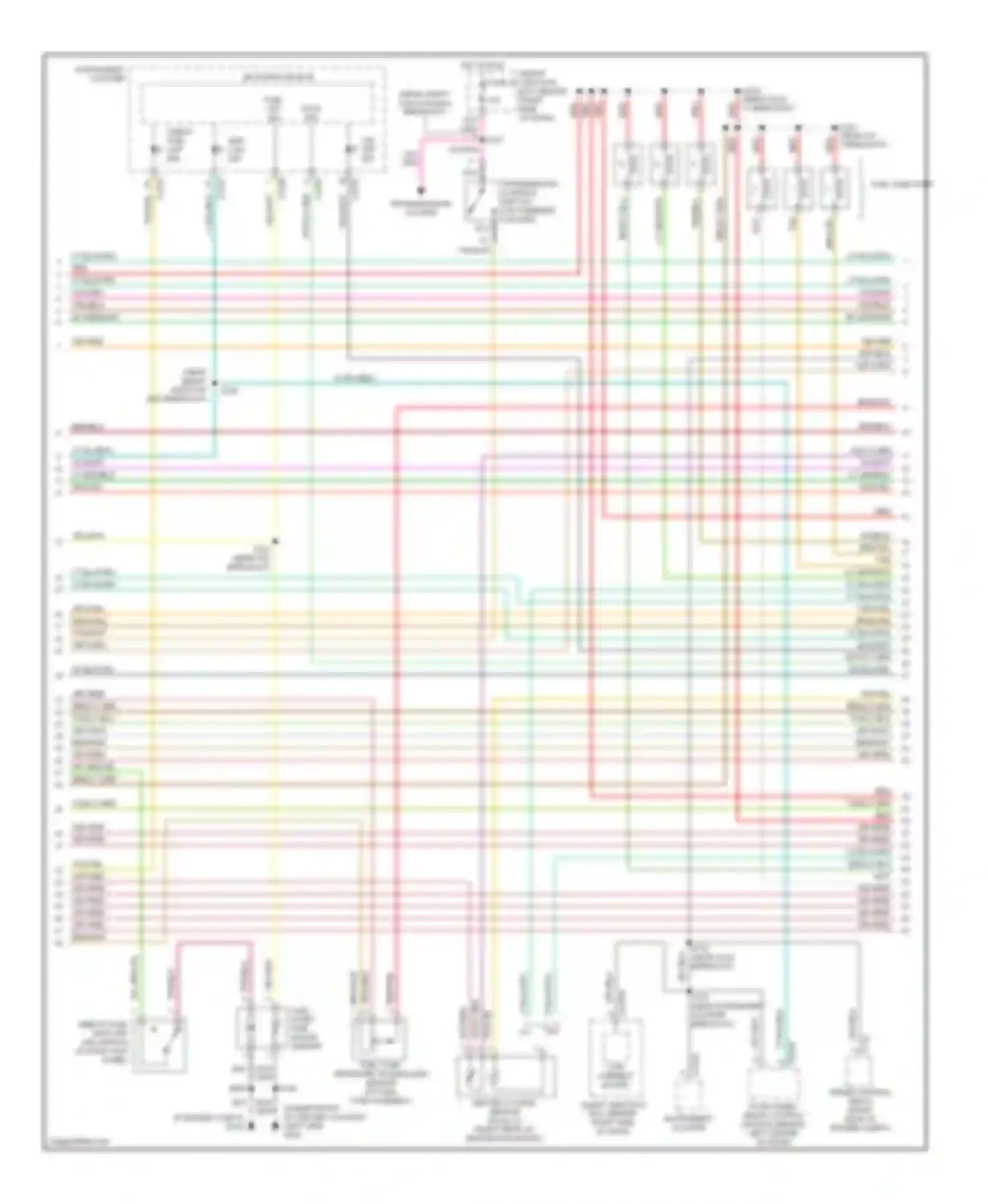 Wiring diagram breakout) for Ford Ranger I (1998-2006) (4 of 6)