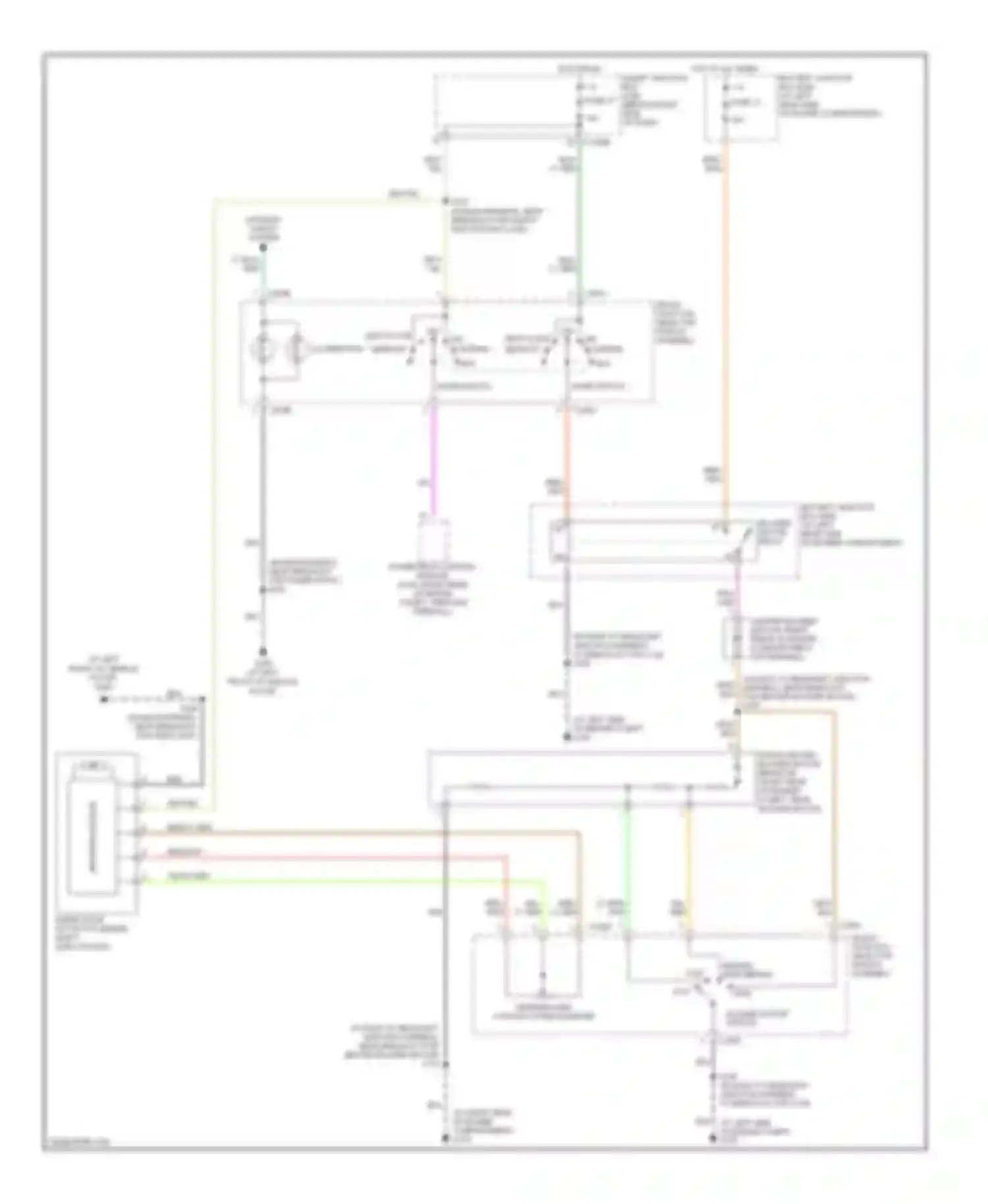 Wiring diagram hot in run for Ford Ranger I (1998-2006) (2 of 6)