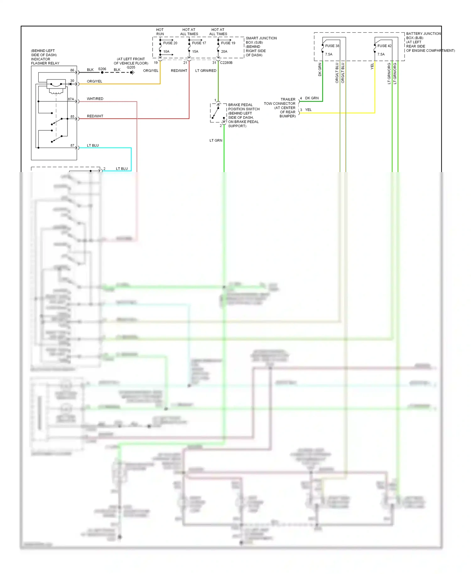 Ford Ranger I (1998-2006) microprocessor wiring diagram  (1 of 15)