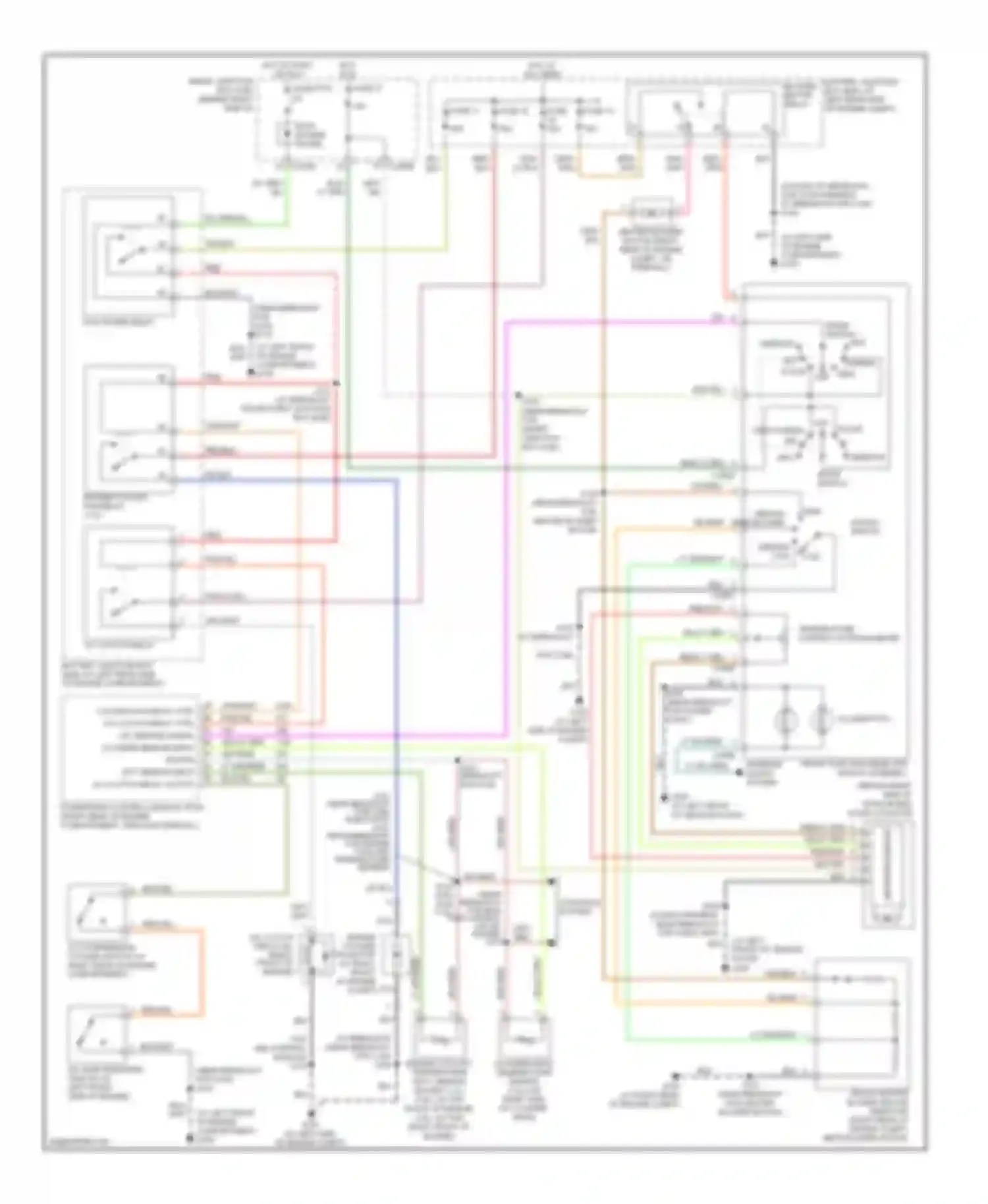 Wiring diagram org/blk for Ford Ranger I (1998-2006) (1 of 20)