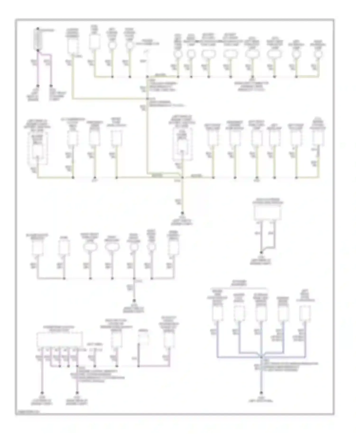 Ranger Ford II facelift (2009-2011): Ground distribution circuit (1 of 2)