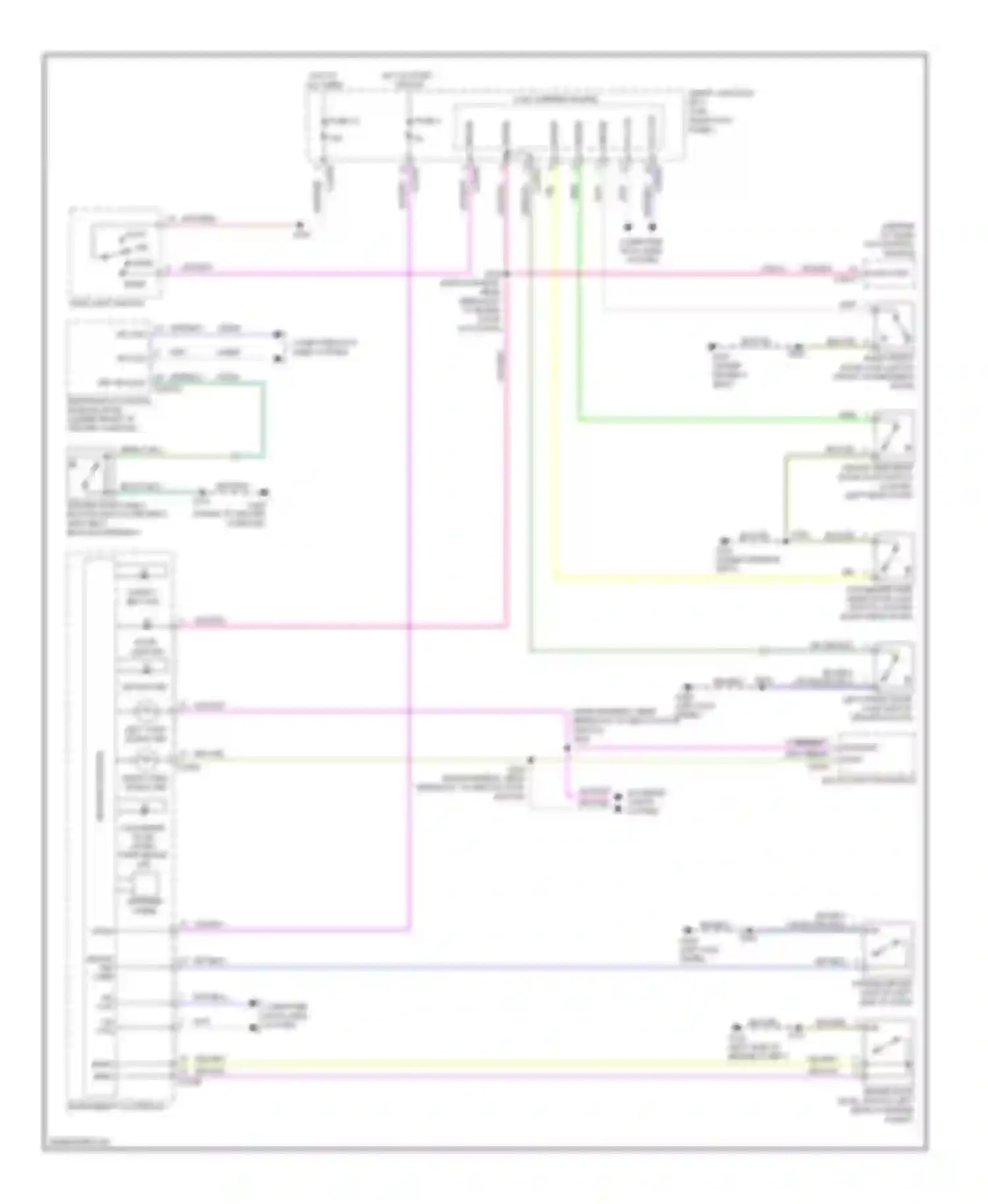 Ranger Ford II facelift (2009-2011): Chime circuit