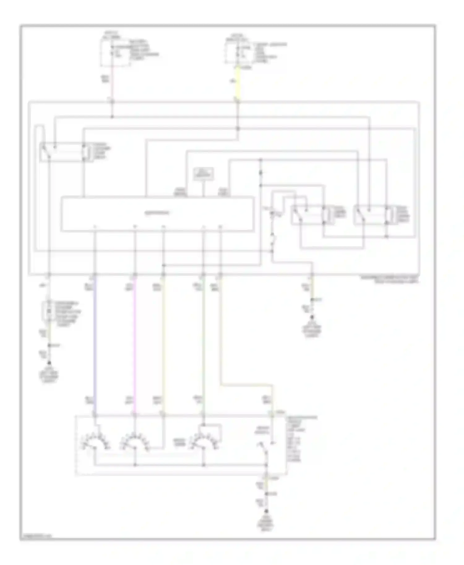 Ranger Ford II facelift (2009-2011): Wiper/washer circuit