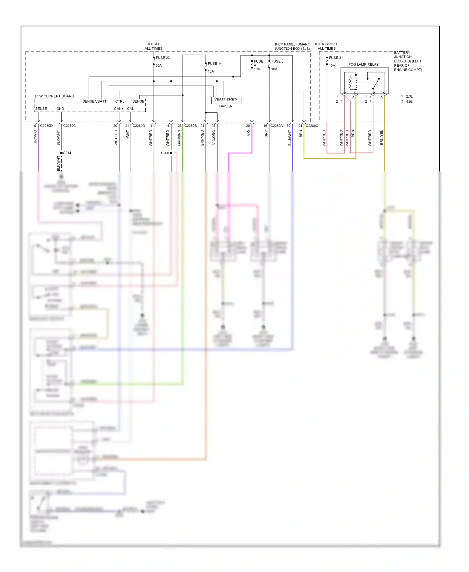 Ford Ranger II facelift (2009-2011) computer data lines system wiring diagram  (7 of 23)