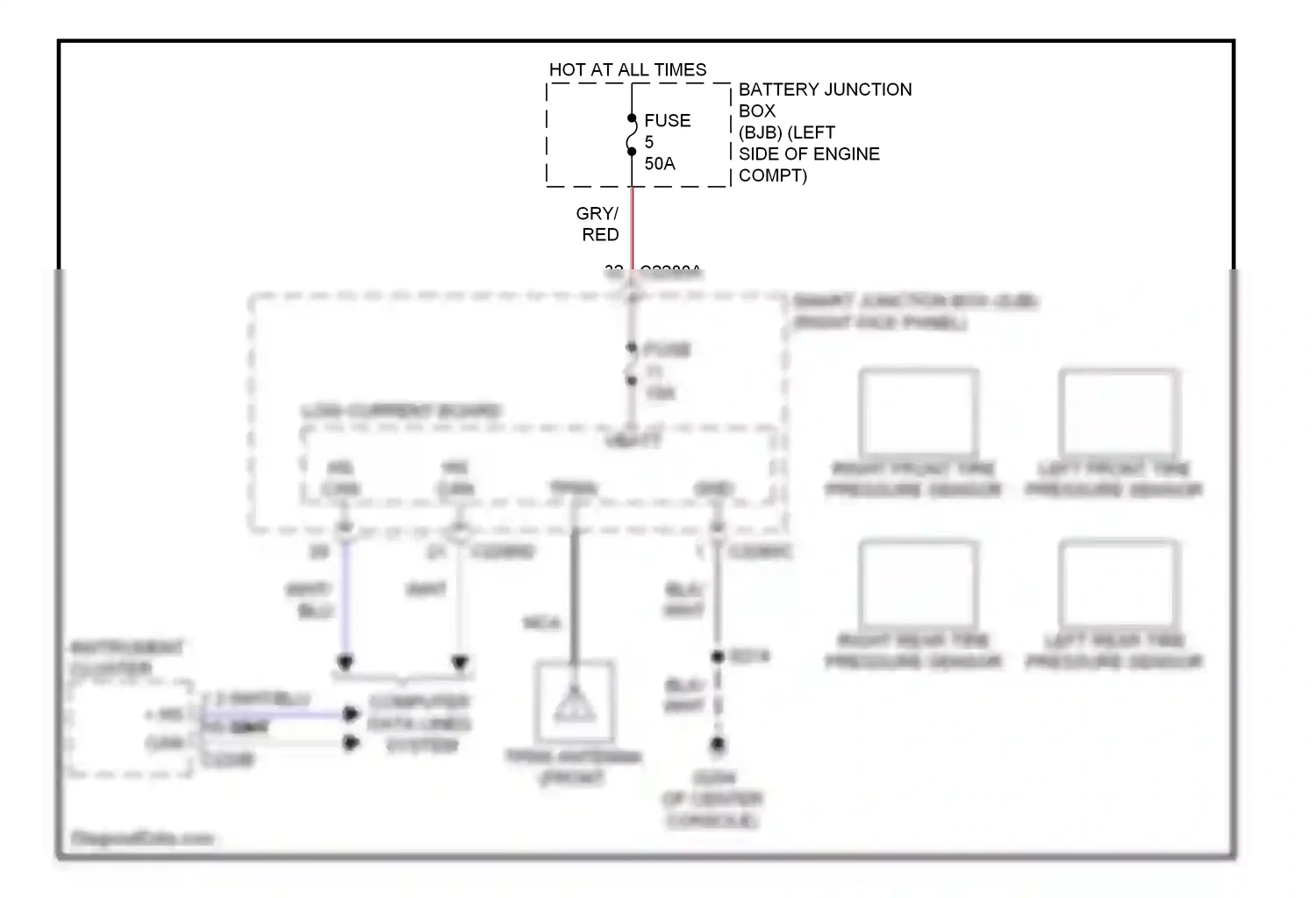 Ford Ranger II facelift (2009-2011) computer data lines system wiring diagram  (23 of 23)
