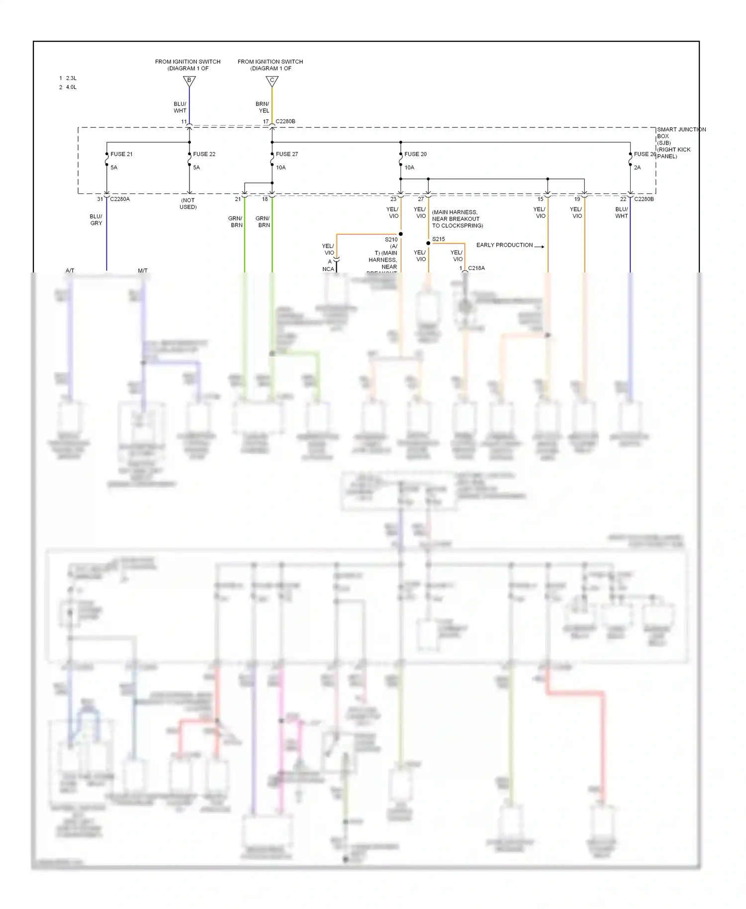 Ford Ranger II facelift (2009-2011) fuse 20 wiring diagram  (6 of 8)